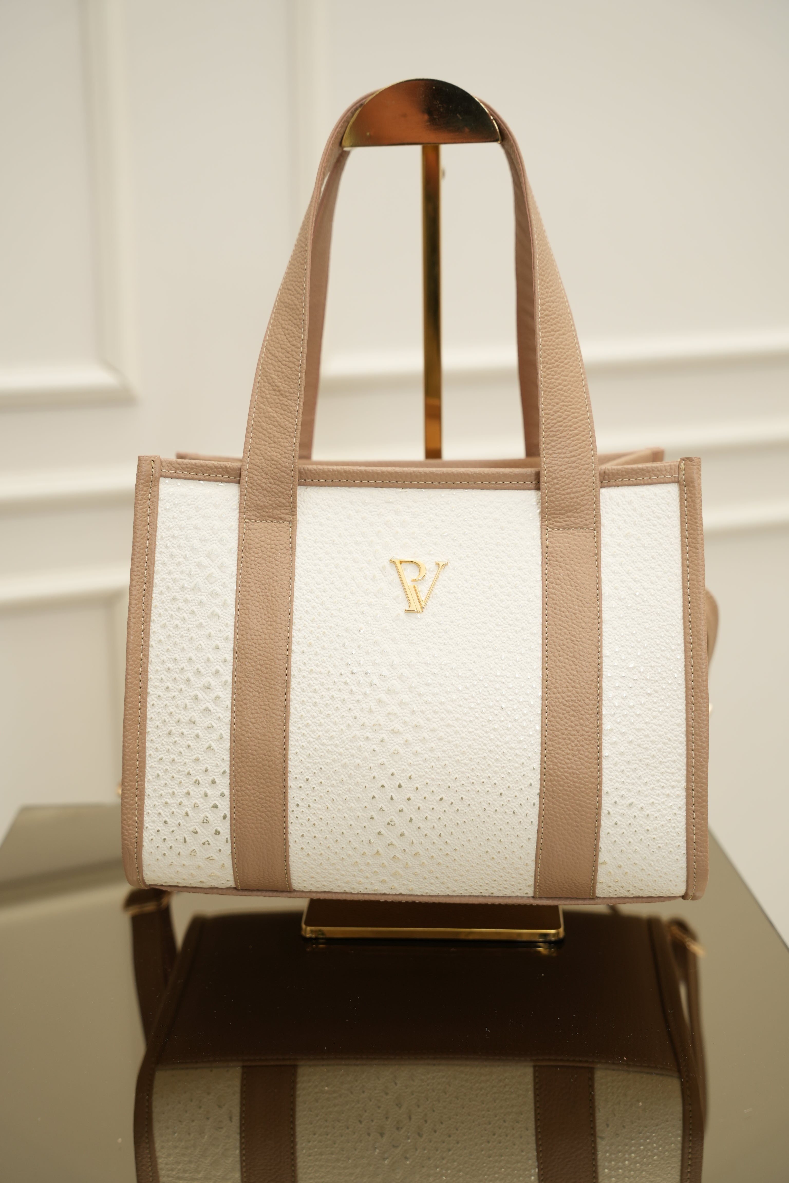 Bolso Praga taupe talco