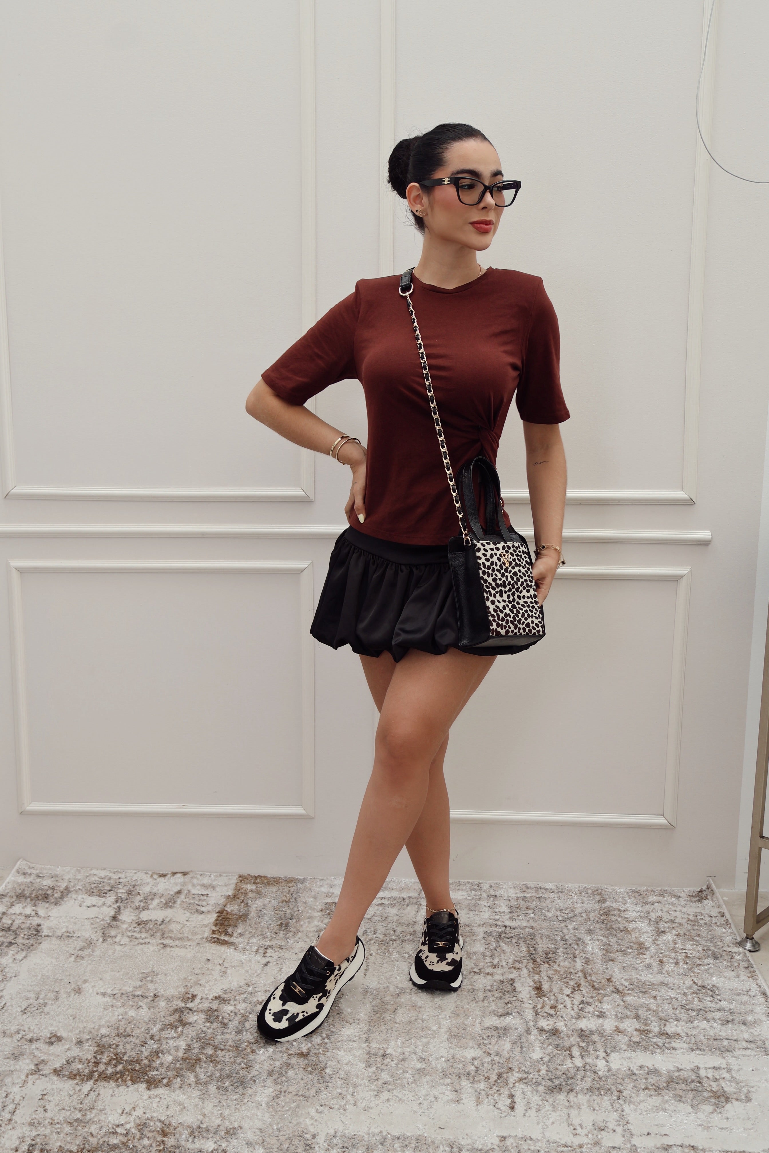 Tenis Oso Negro Vaquita en cuero