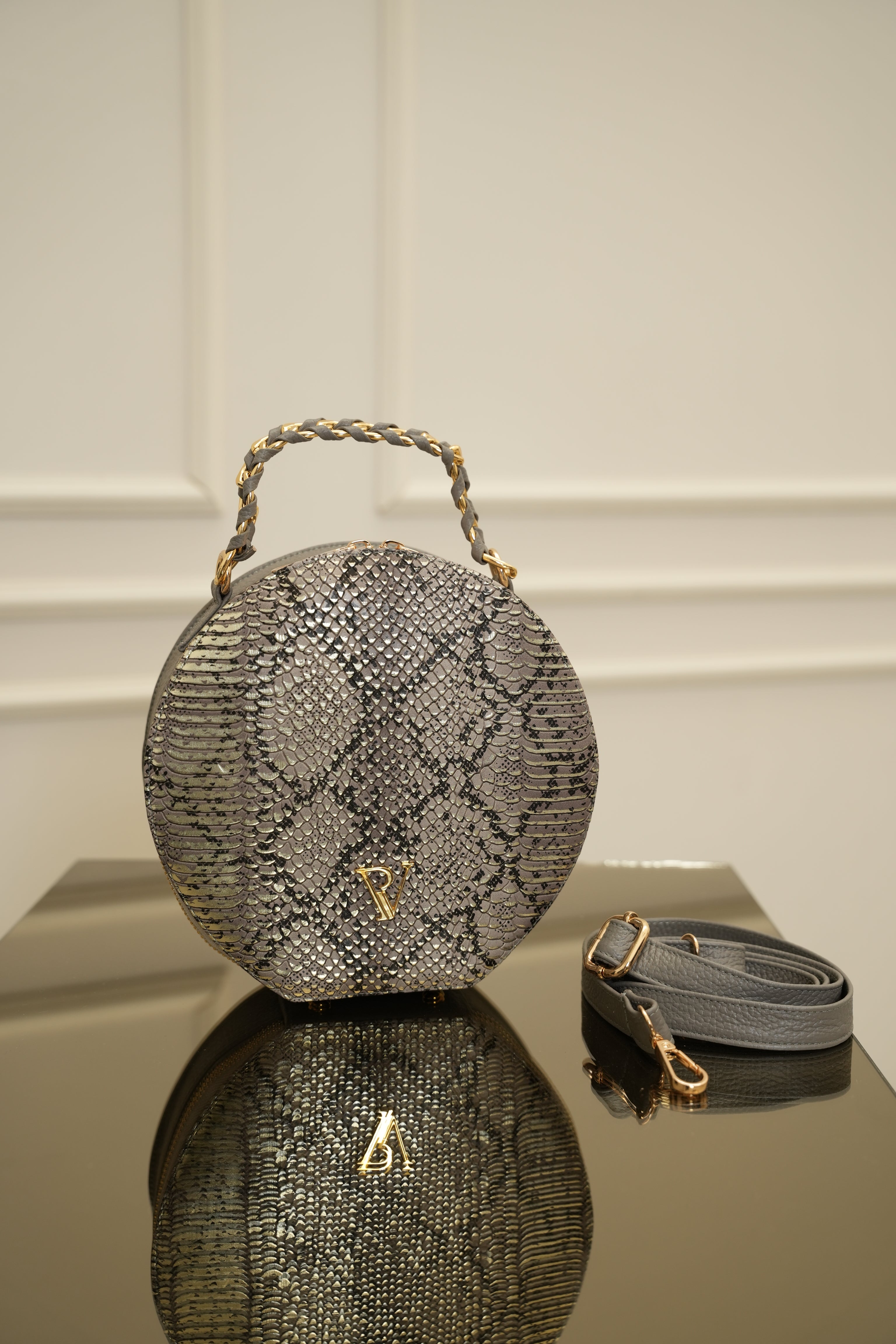 Bolso bolita Gris folia