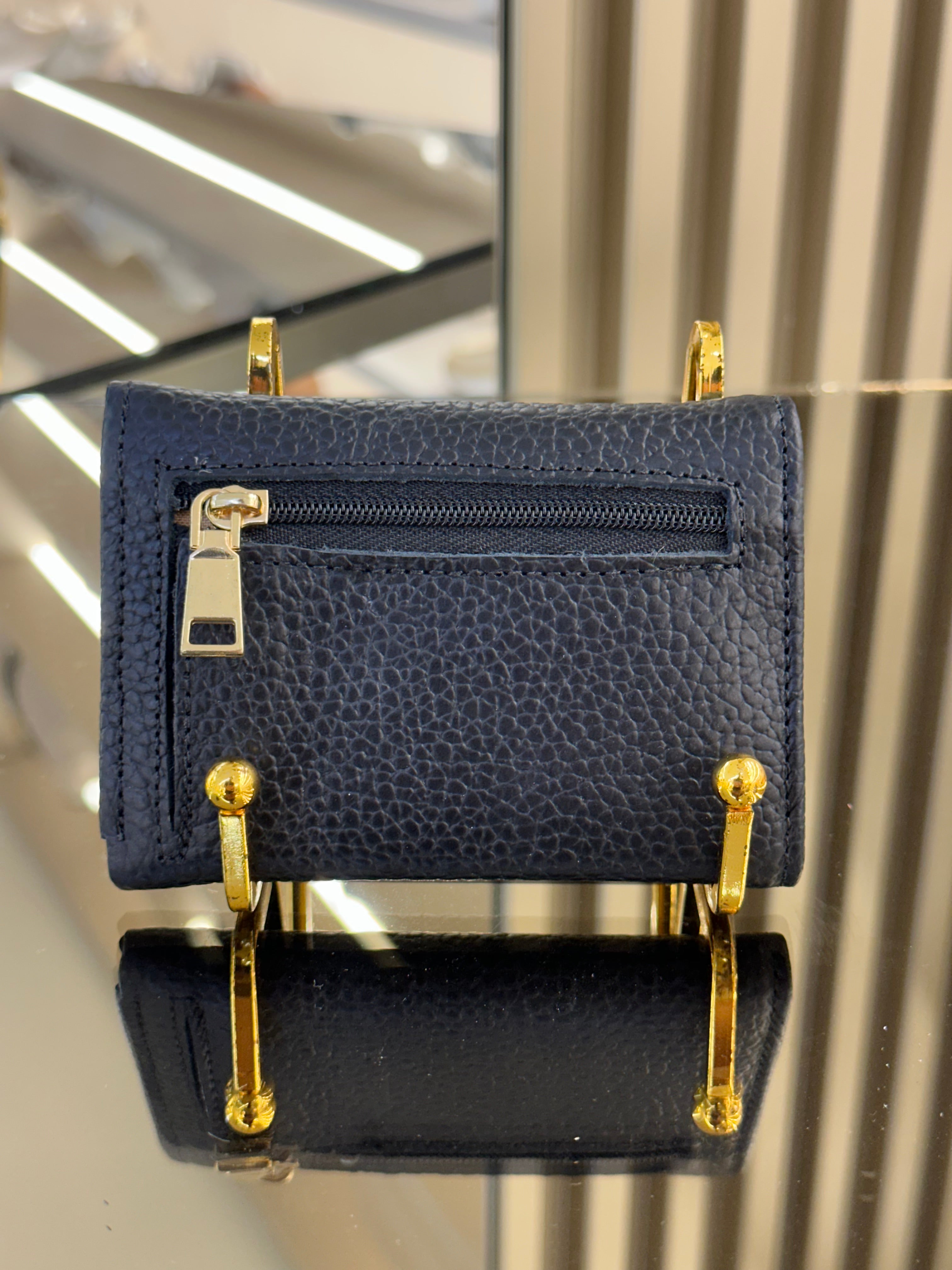 Billetera pequeña negra mujer