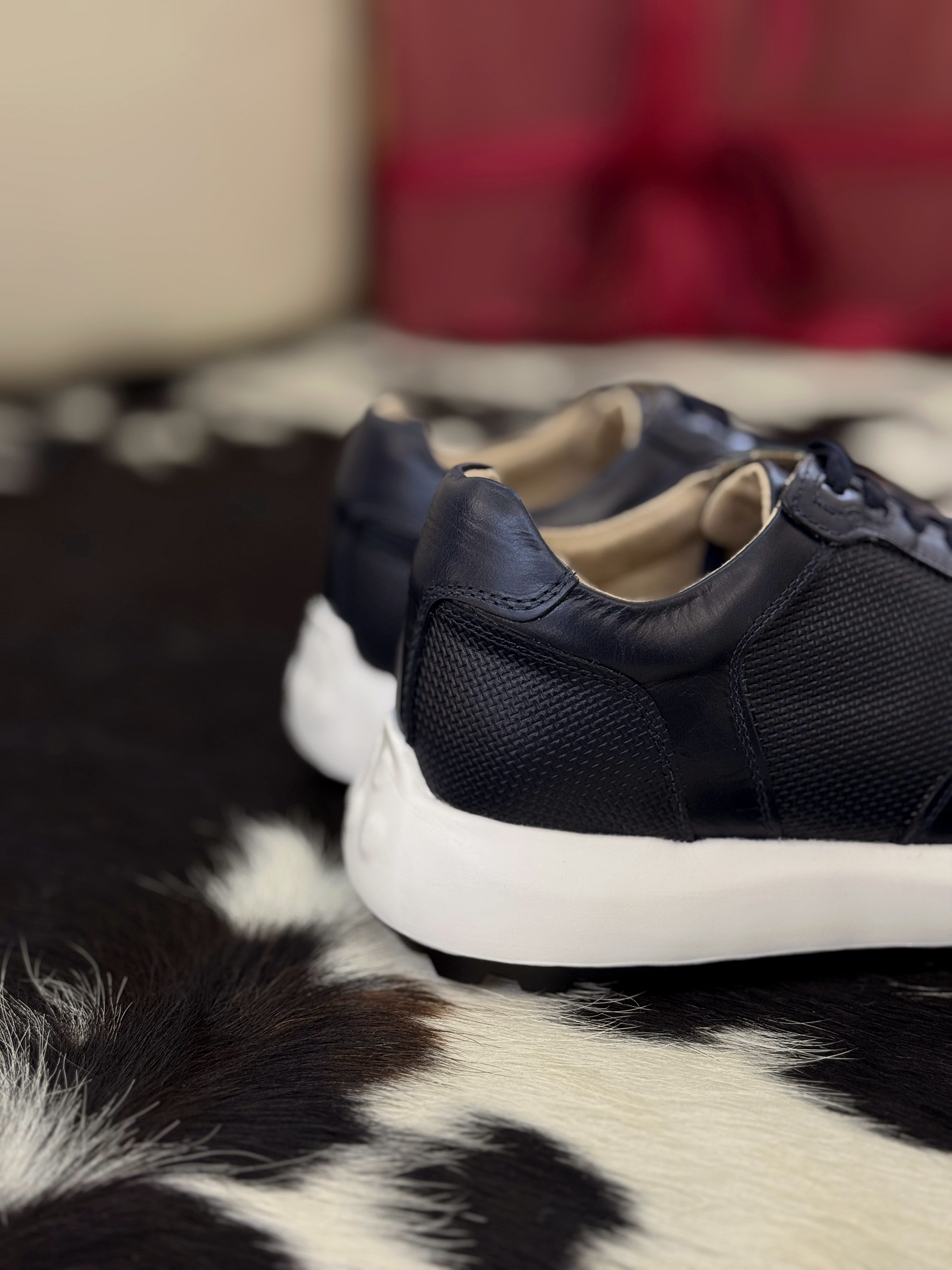 Tenis de cuero Dante Azul Birhat