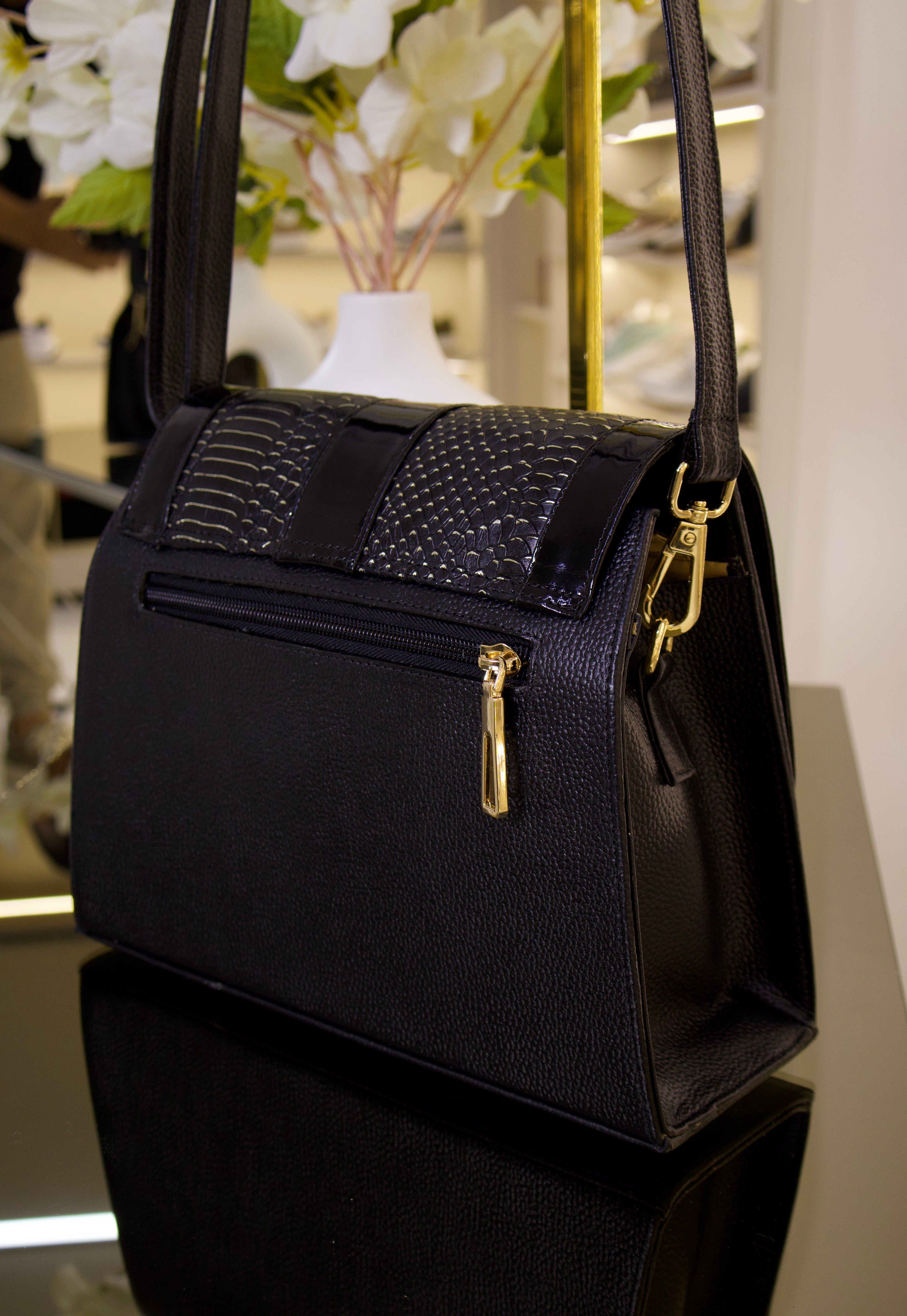 Bolso Aurora Negro en cuero