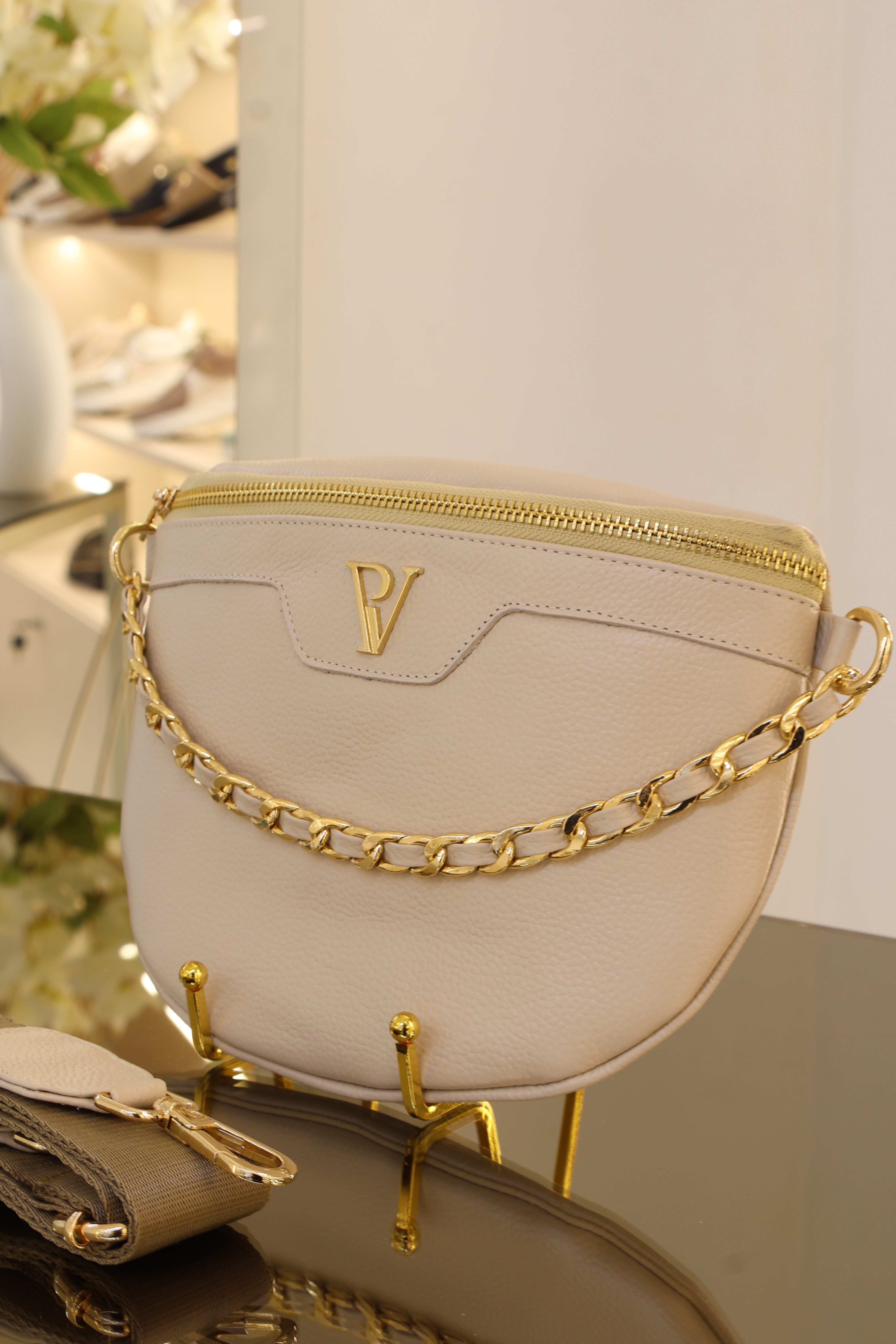 Riñonera Arena en cuero