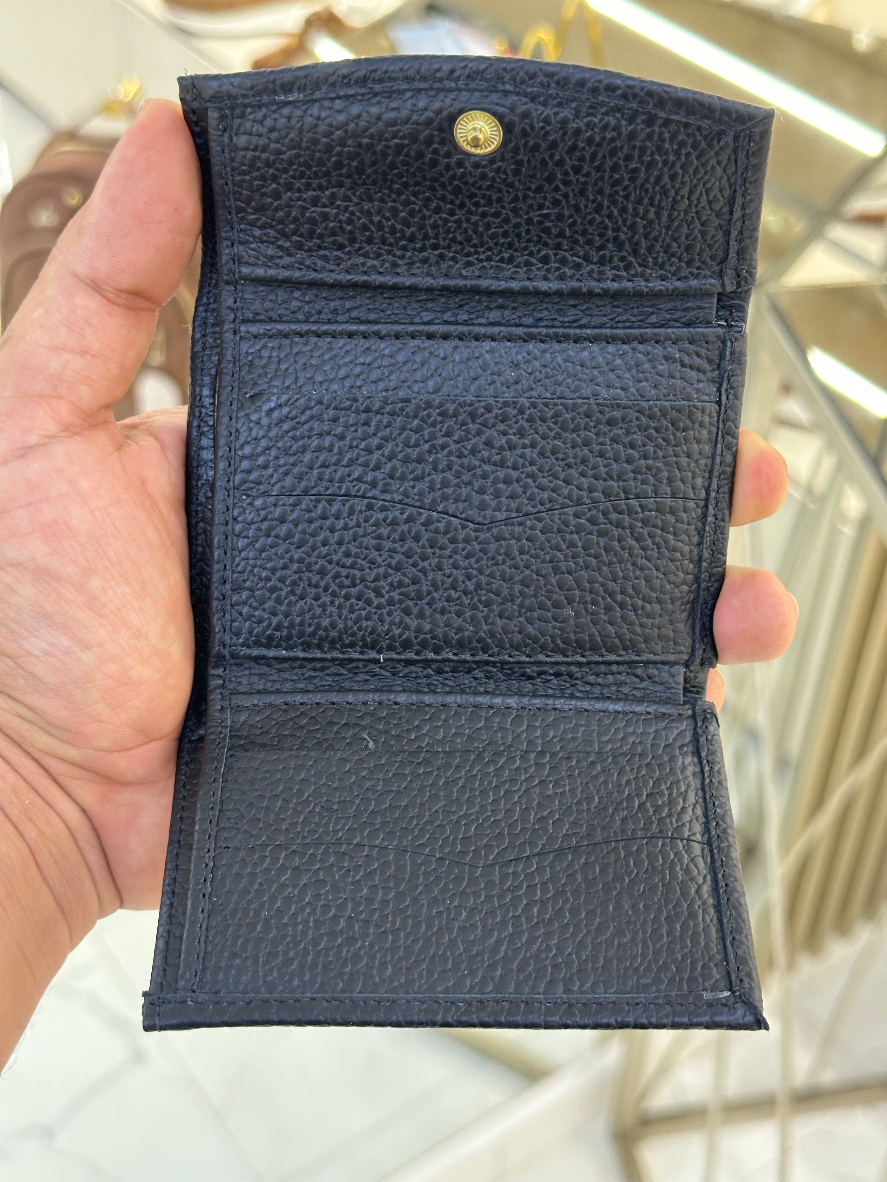 Billetera pequeña negra mujer