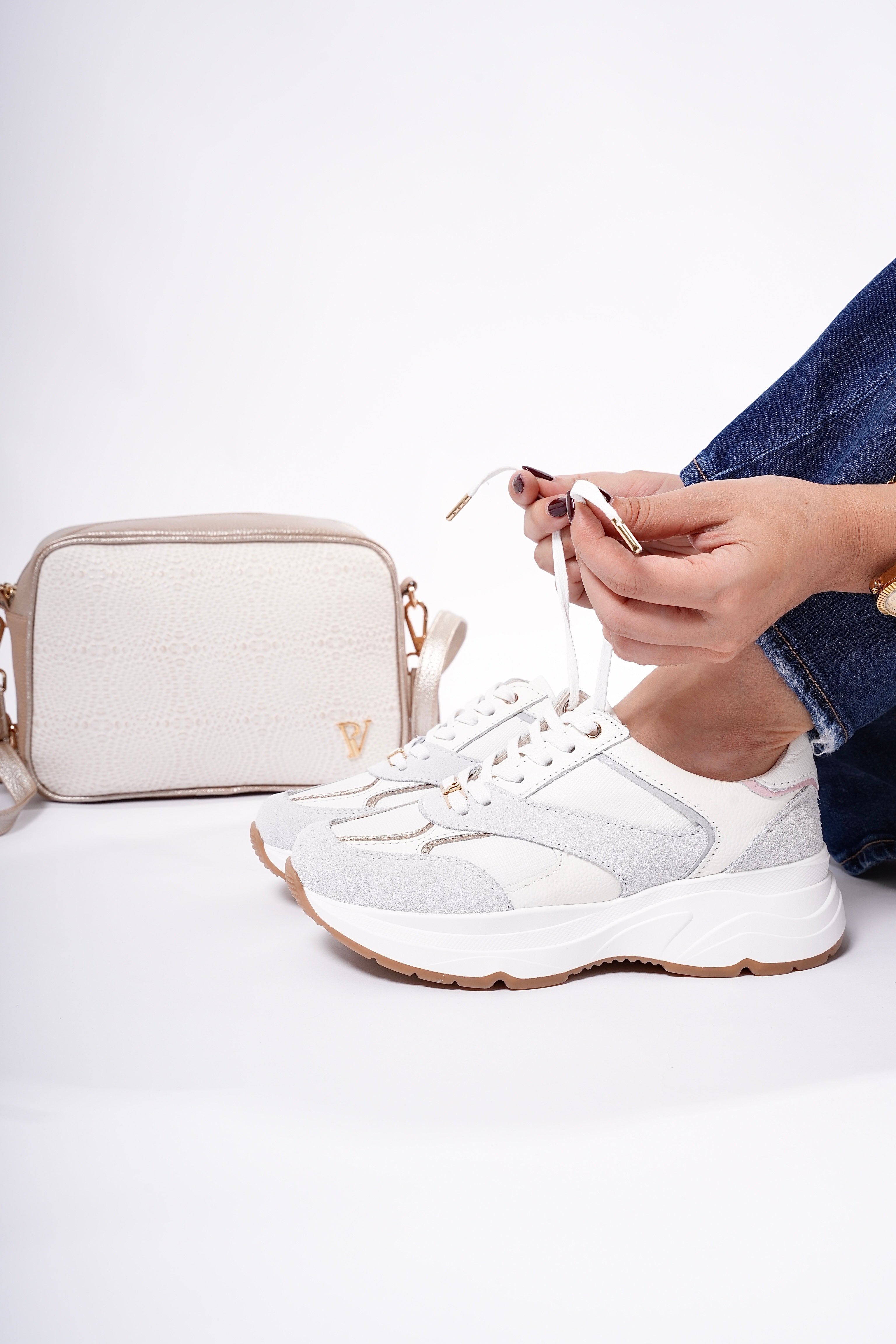 Tenis Boreal Baby en Cuero