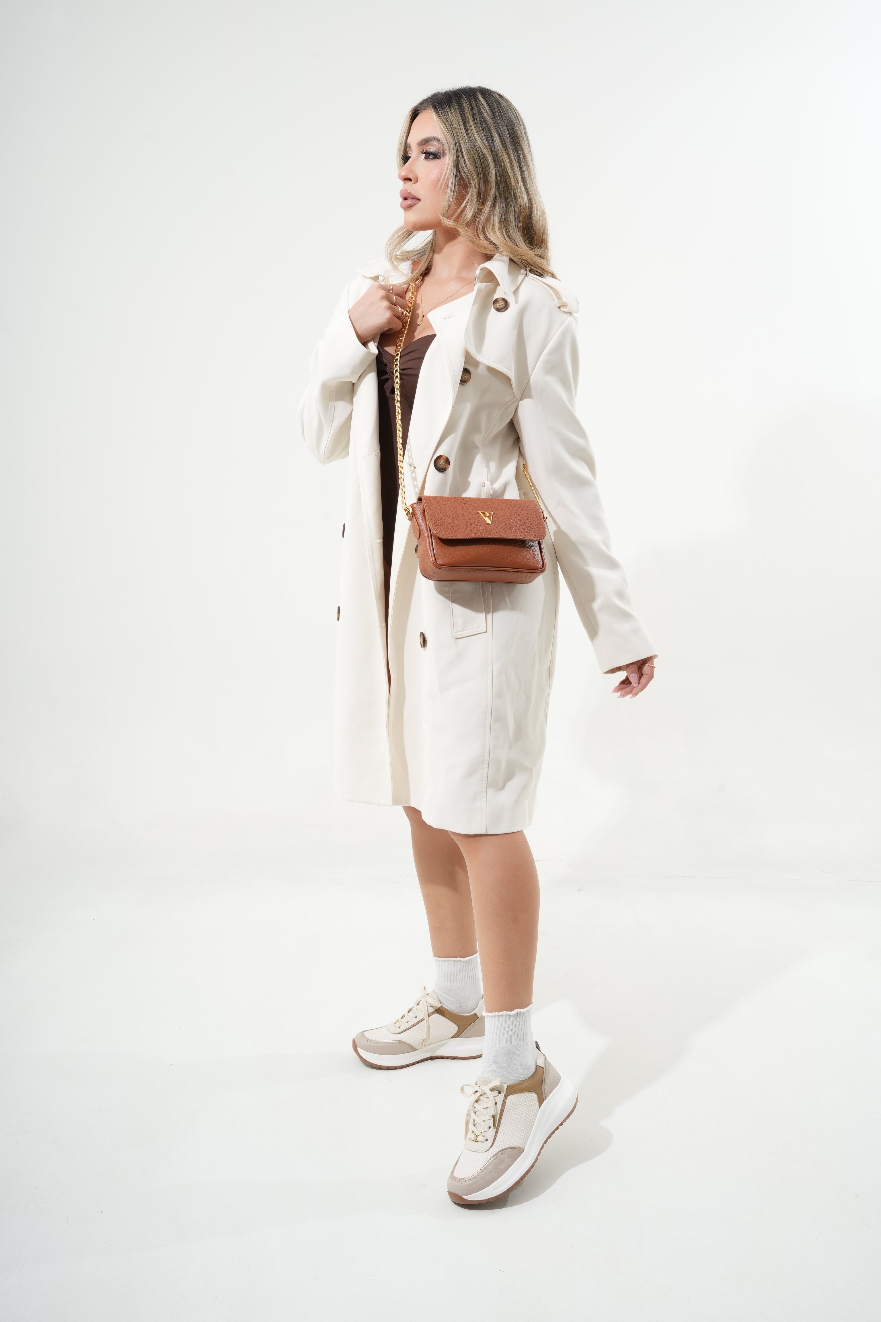 Origen Arena Taupe Tenis en Cuero