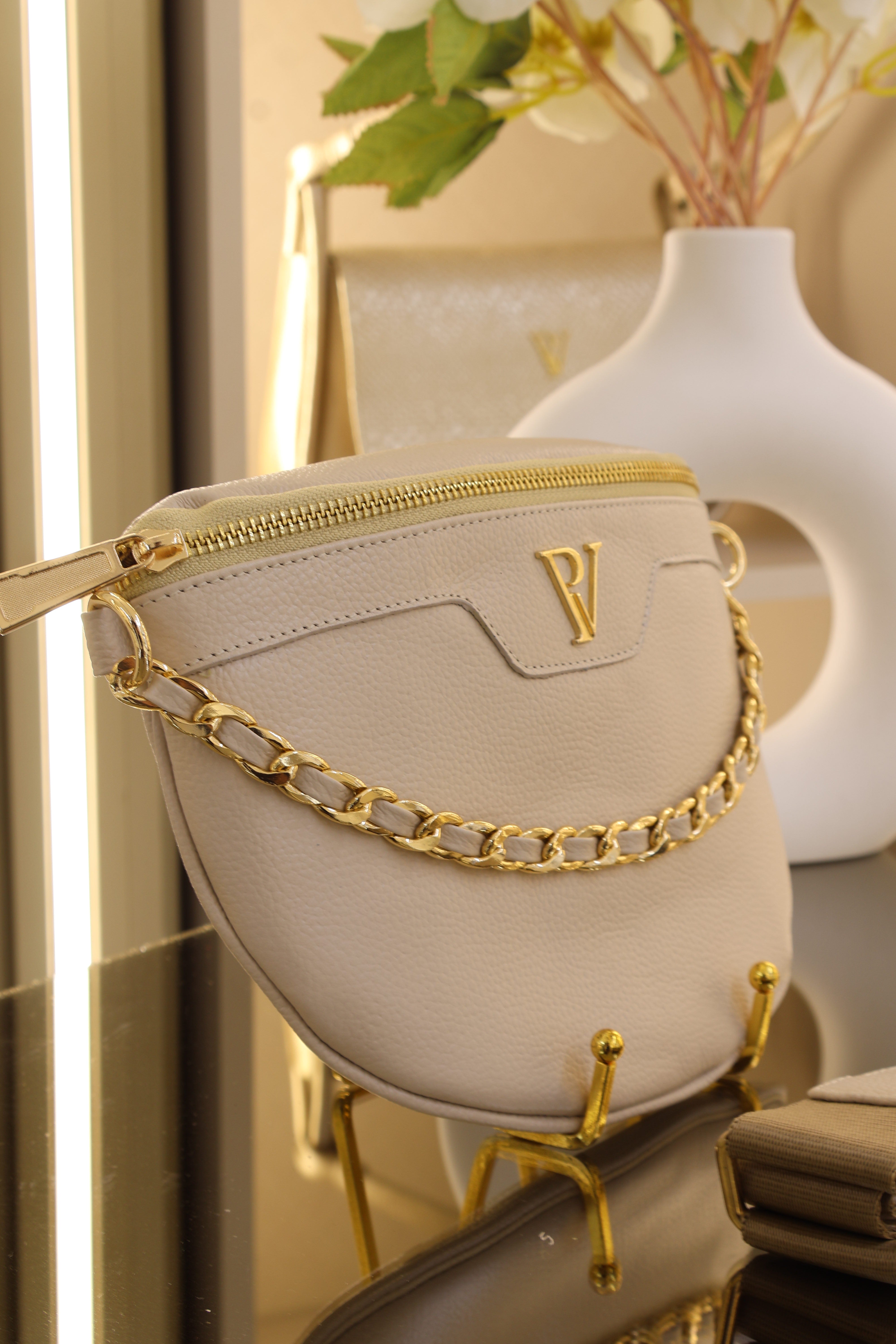 Riñonera Arena en cuero