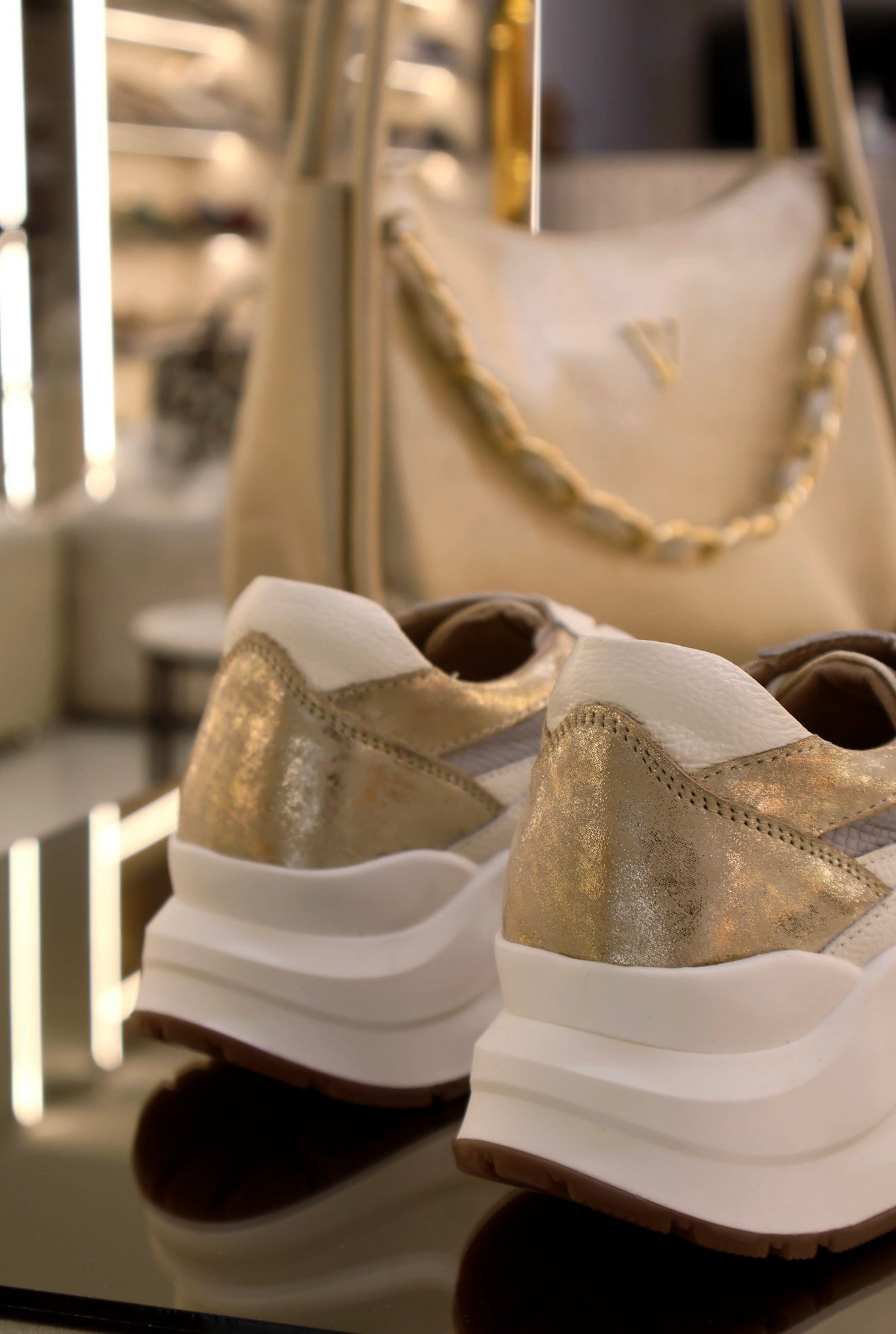 Tenis de cuero Samara talco baby blue Dakota