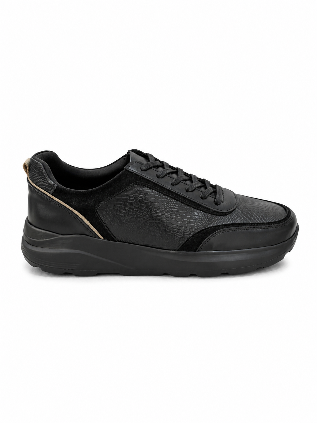 Tenis Origen en cuero negro Monet