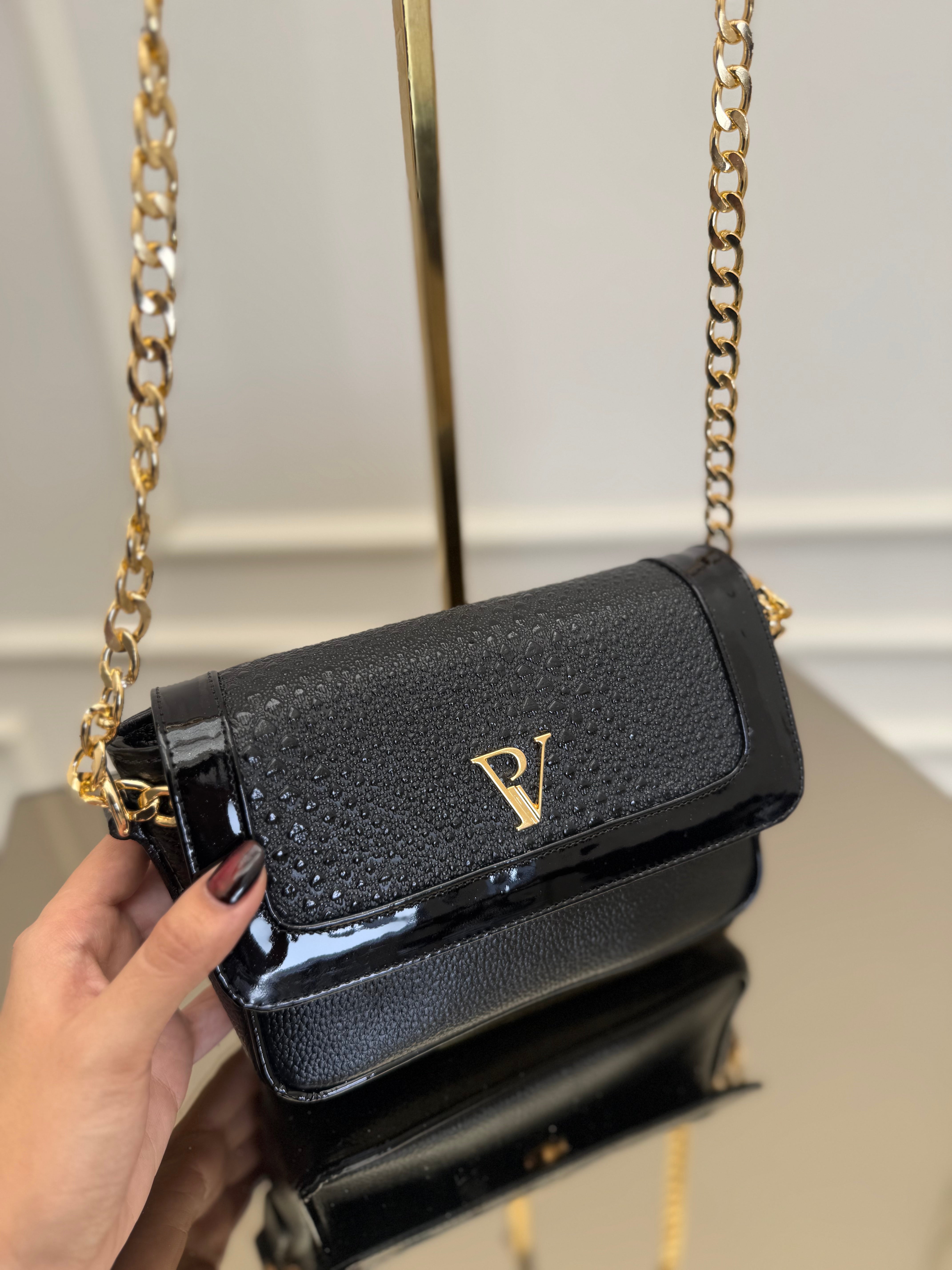 Manos libres luxury Negro en Cuero