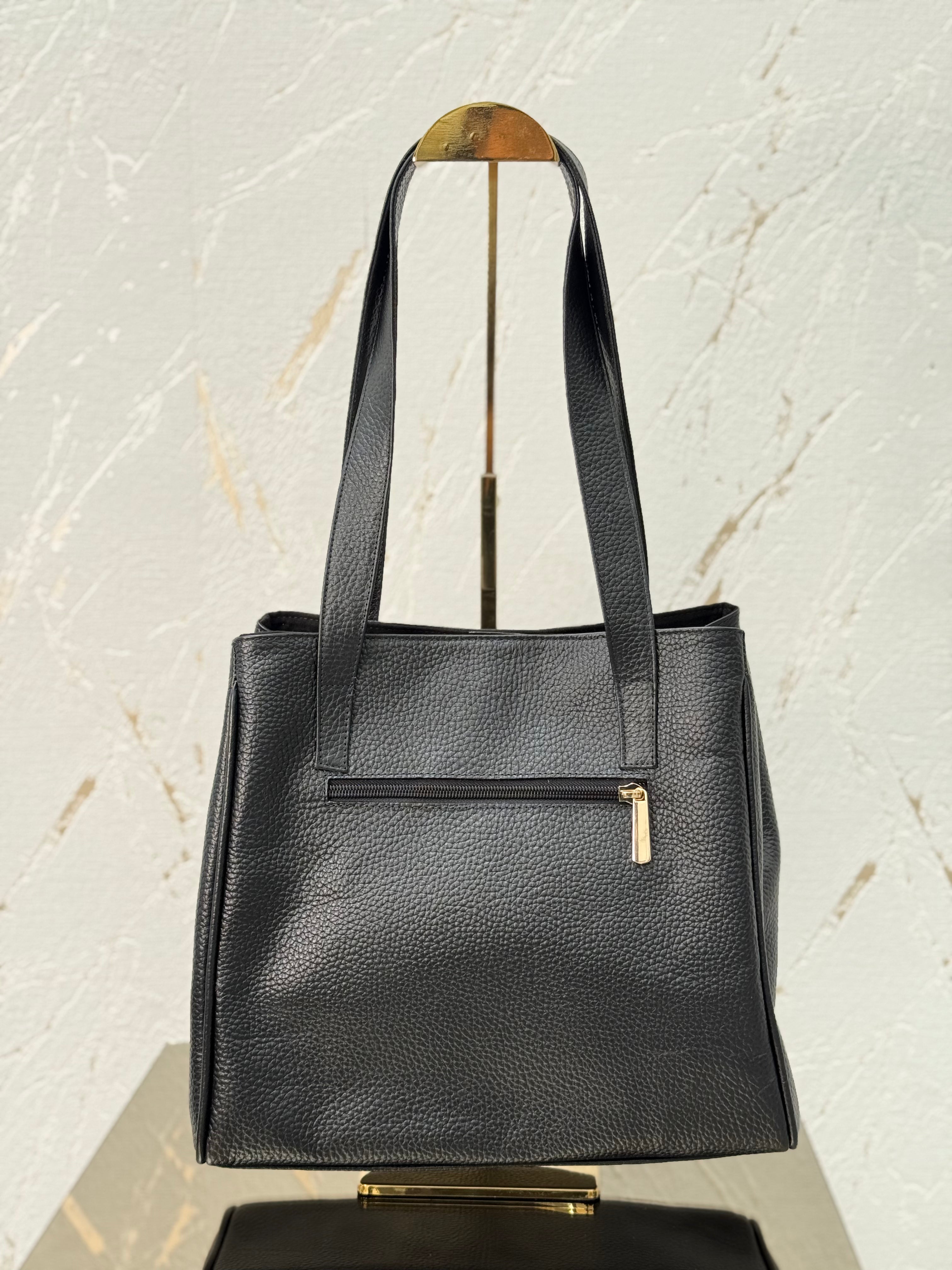 Bolso Alma Negro en Cuero