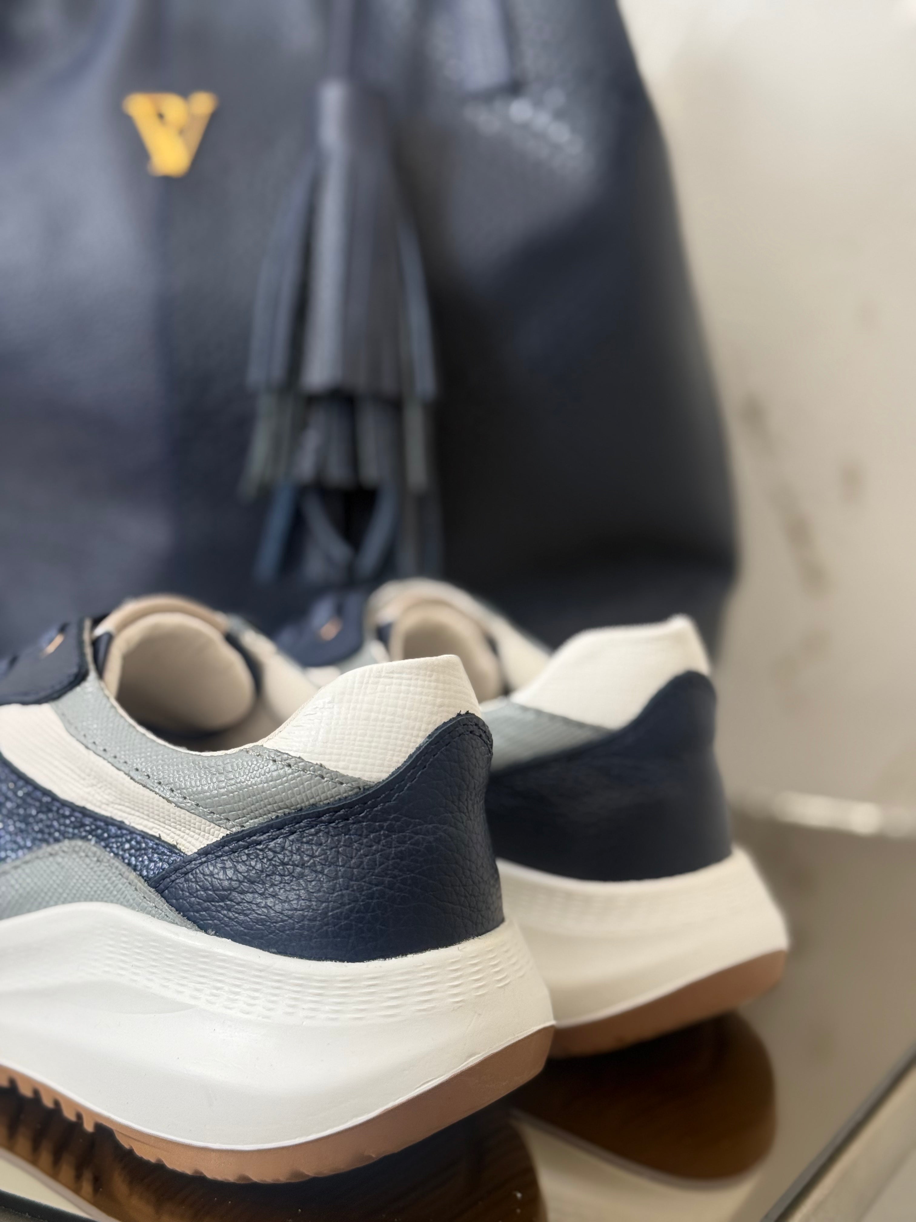 Tenis Samara Azul Gris Panda