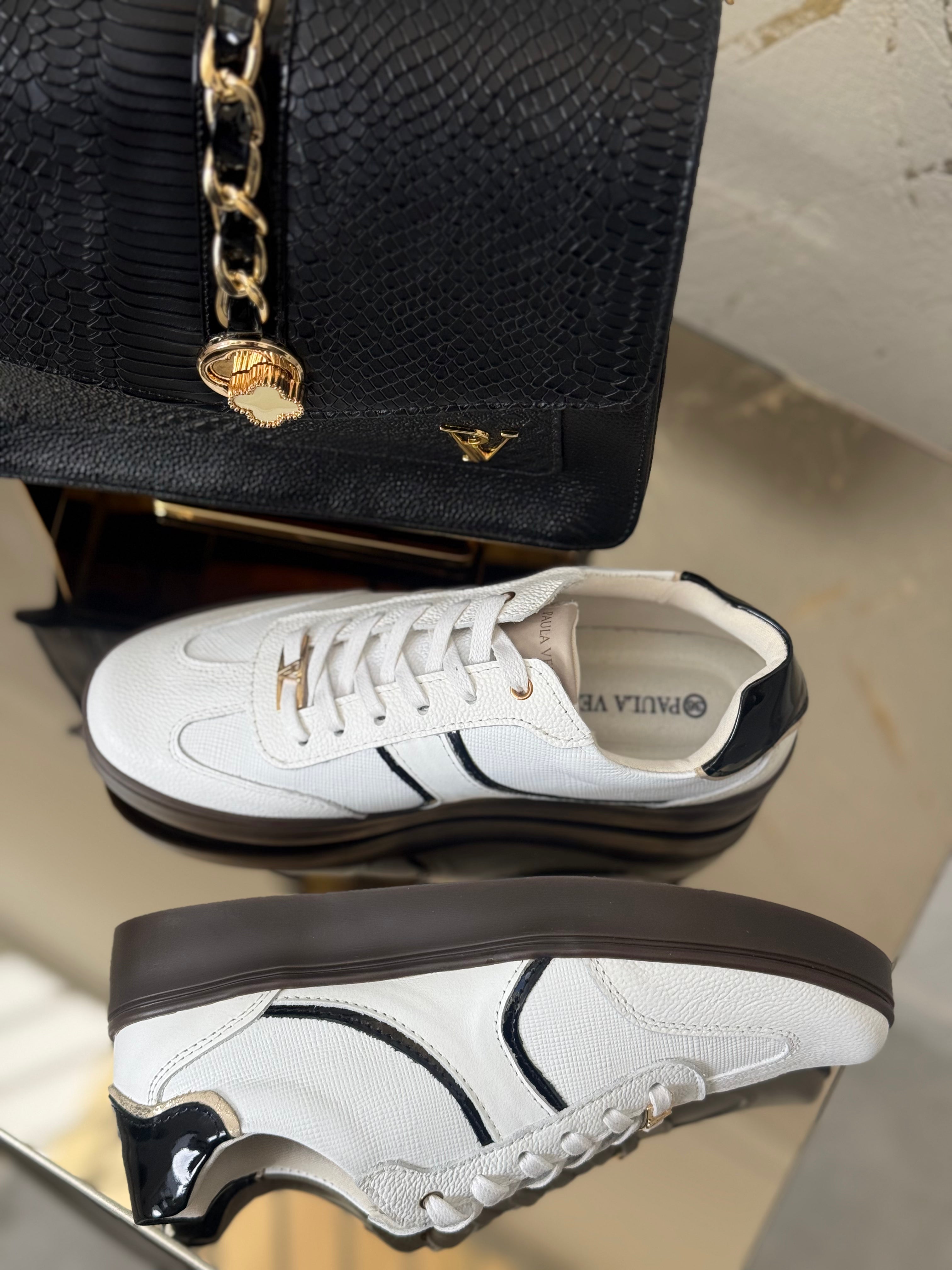 Tenis Milán Blanco Charol Londón