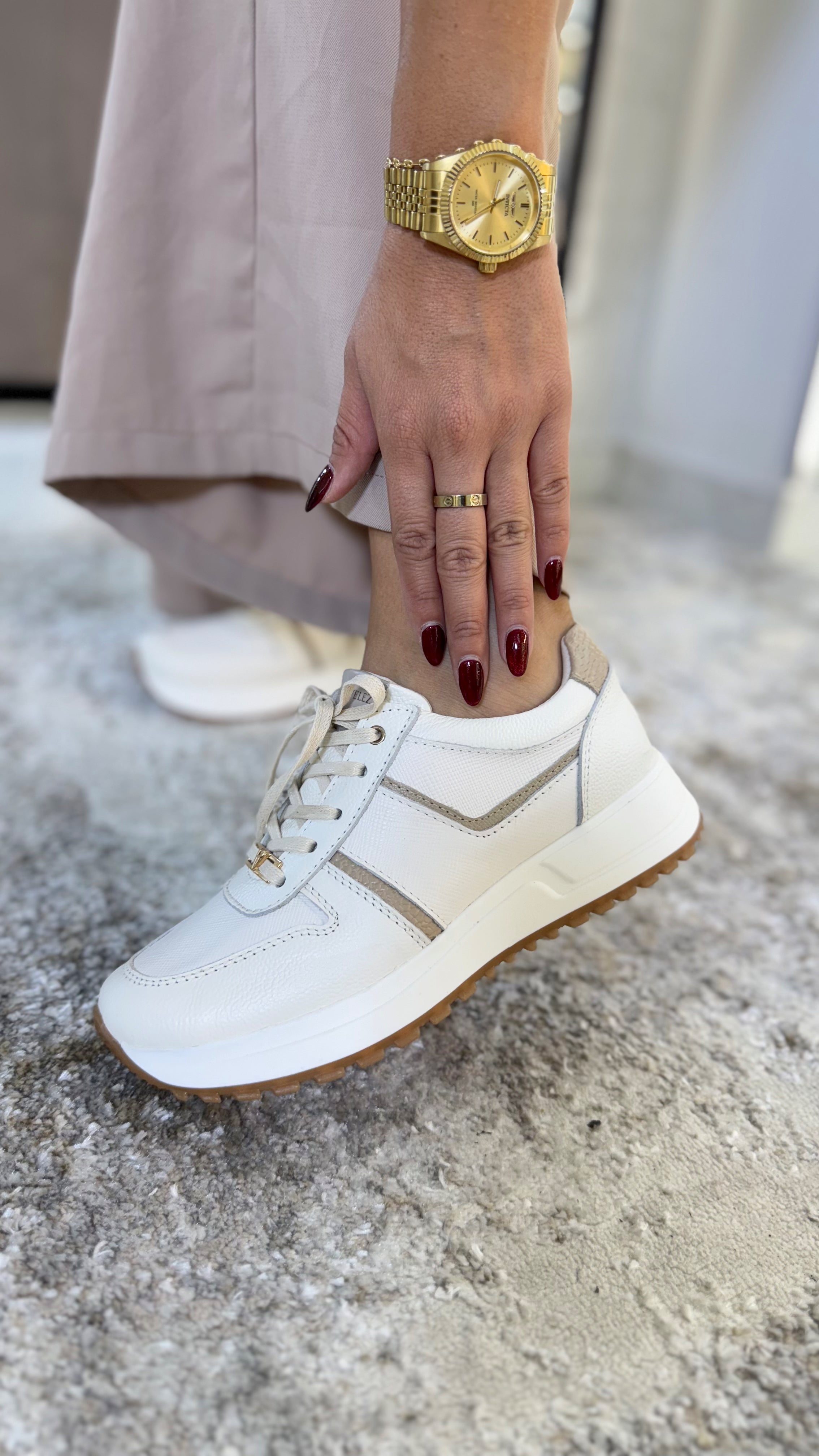 Tenis coco talco taupe Napoles