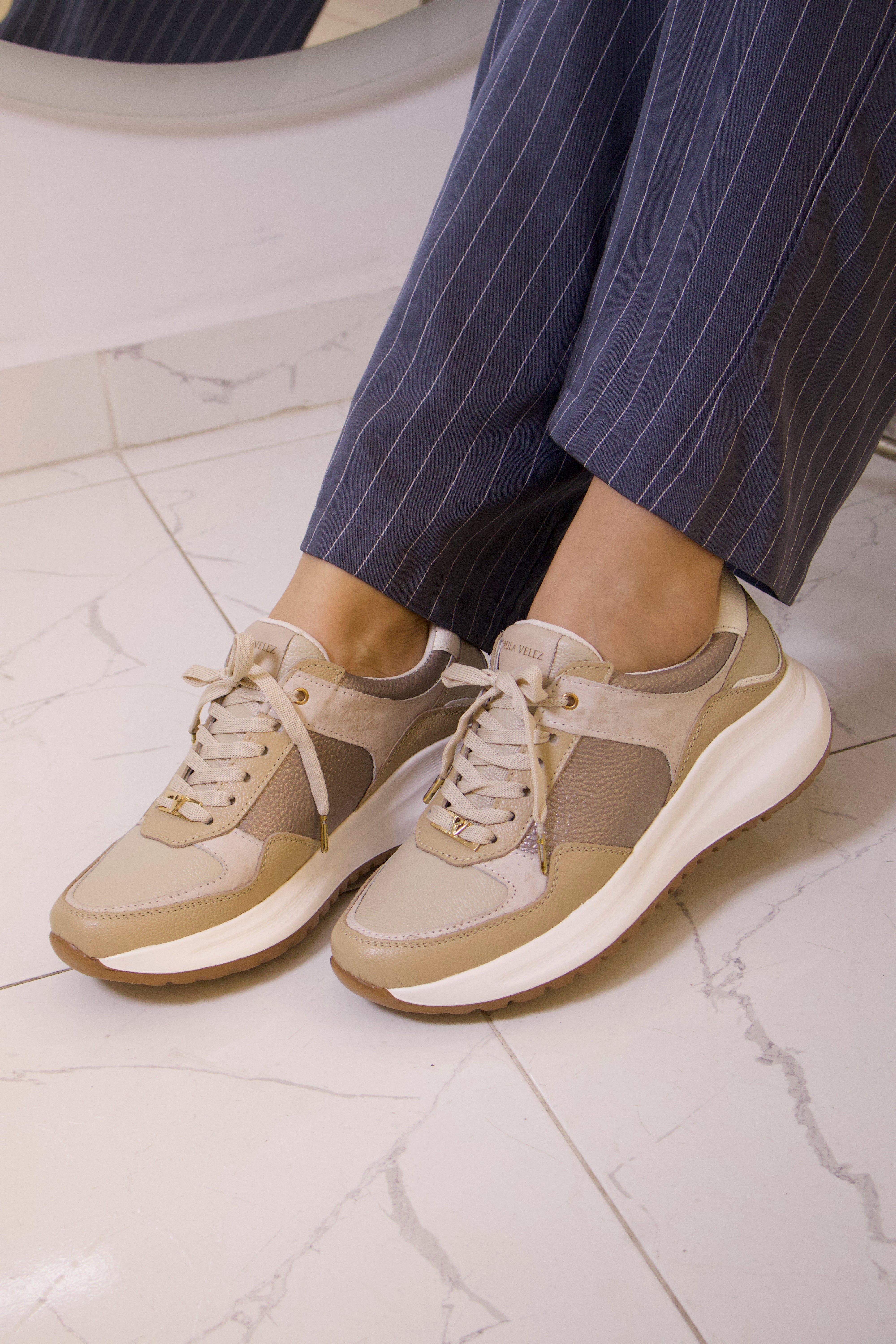 Tenis Denver Taupe Talco