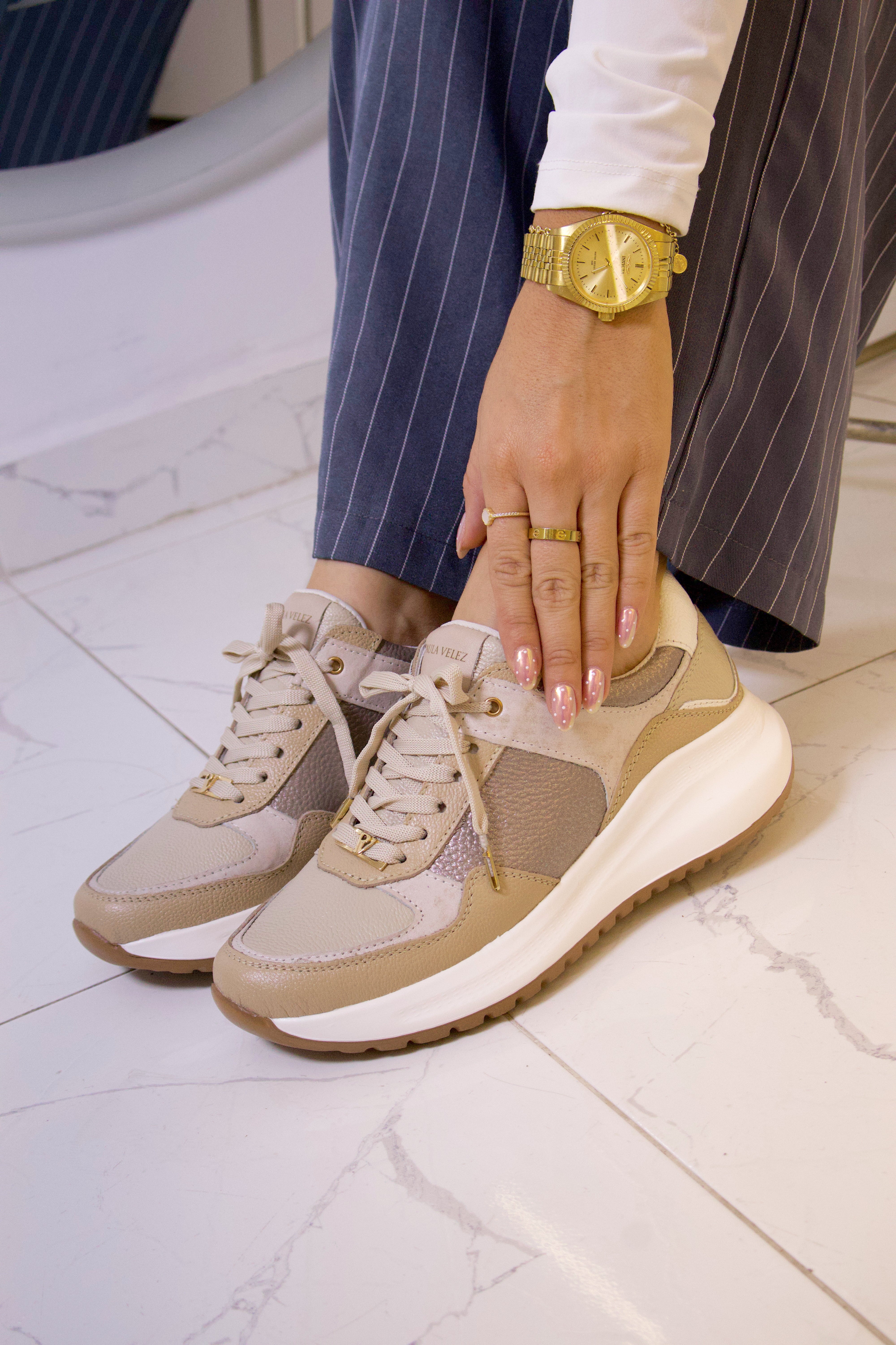 Tenis Denver Taupe Talco