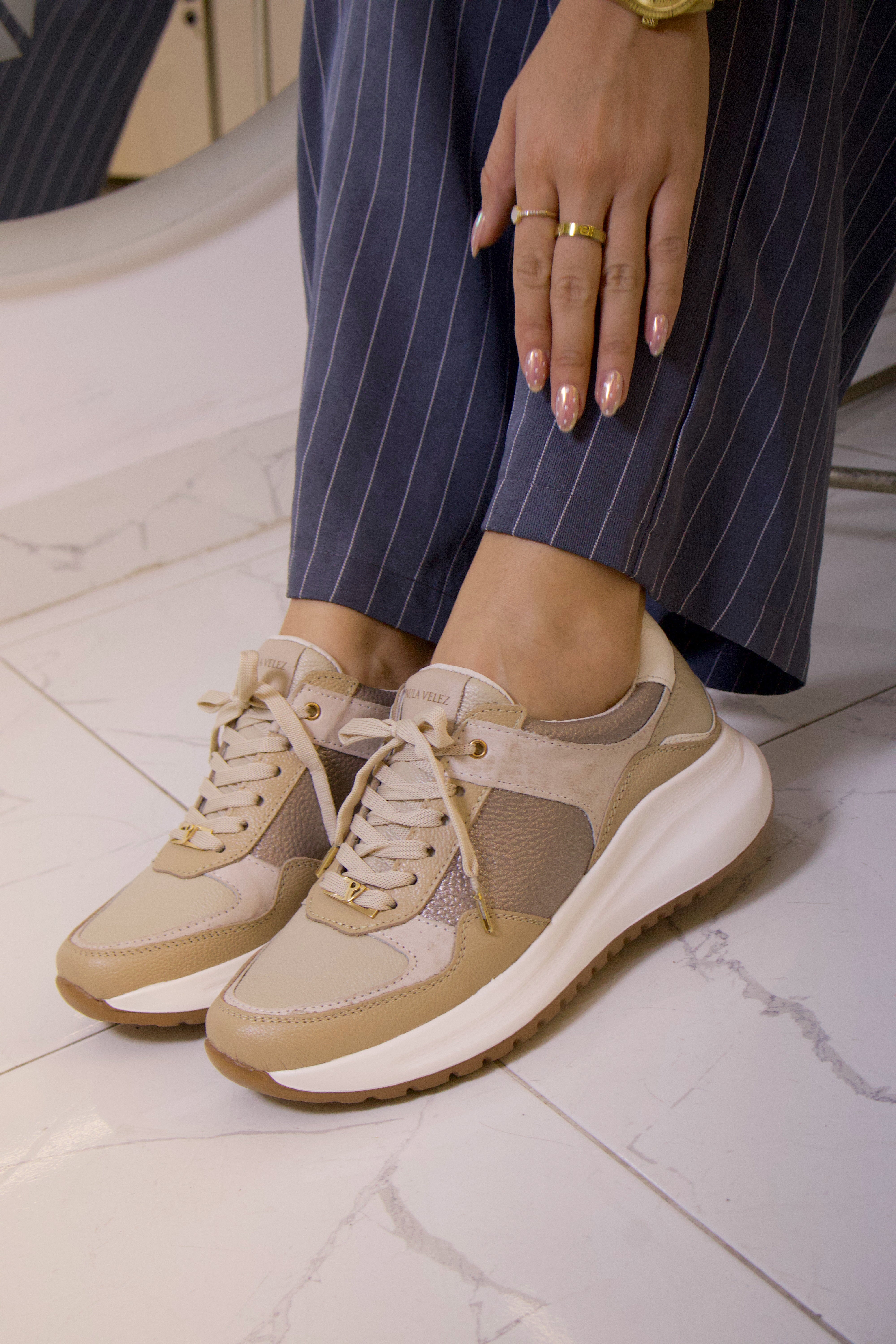 Tenis Denver Taupe Talco