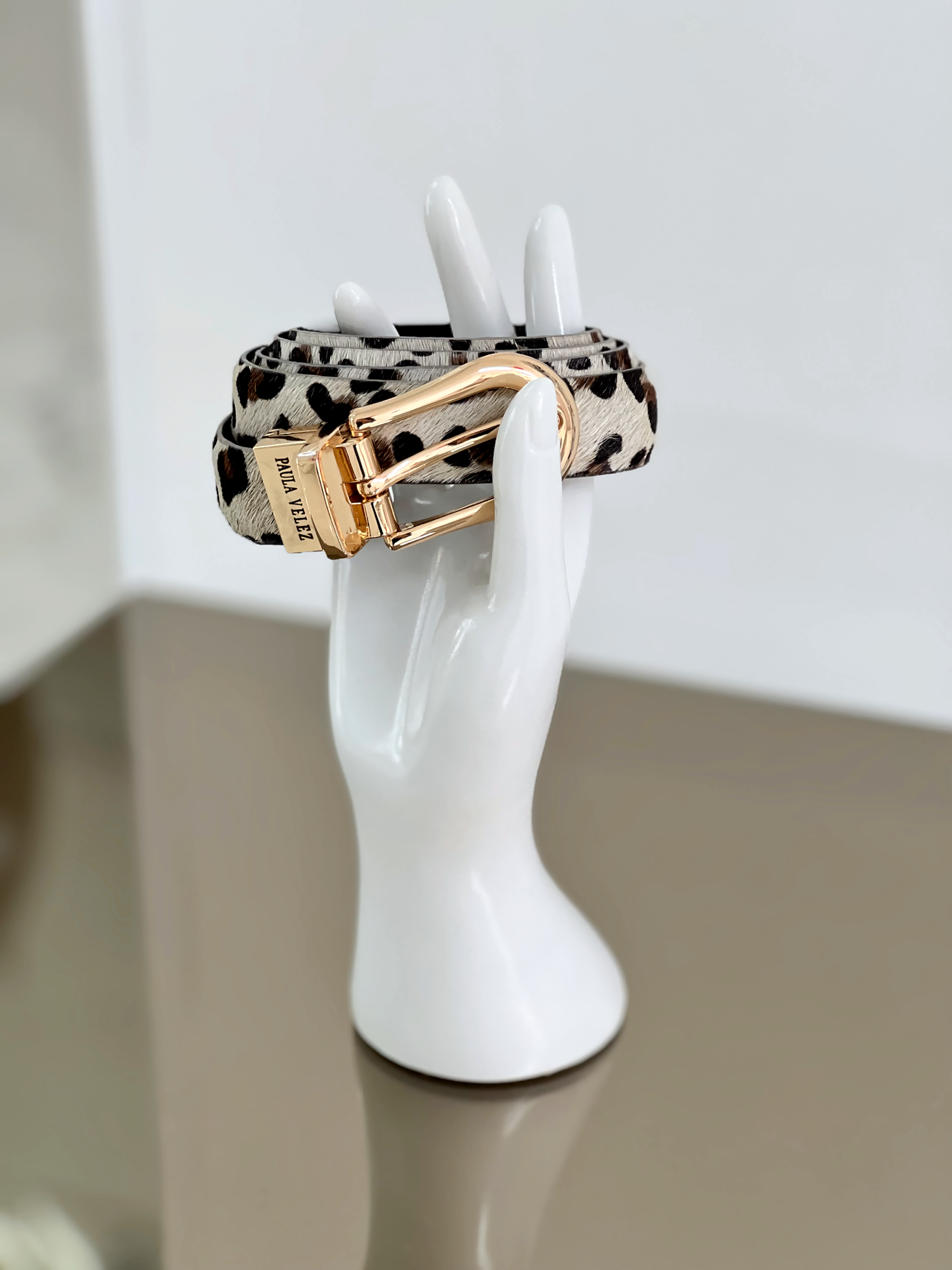 CINTURON FOLIA ANIMAL CON NEGRO