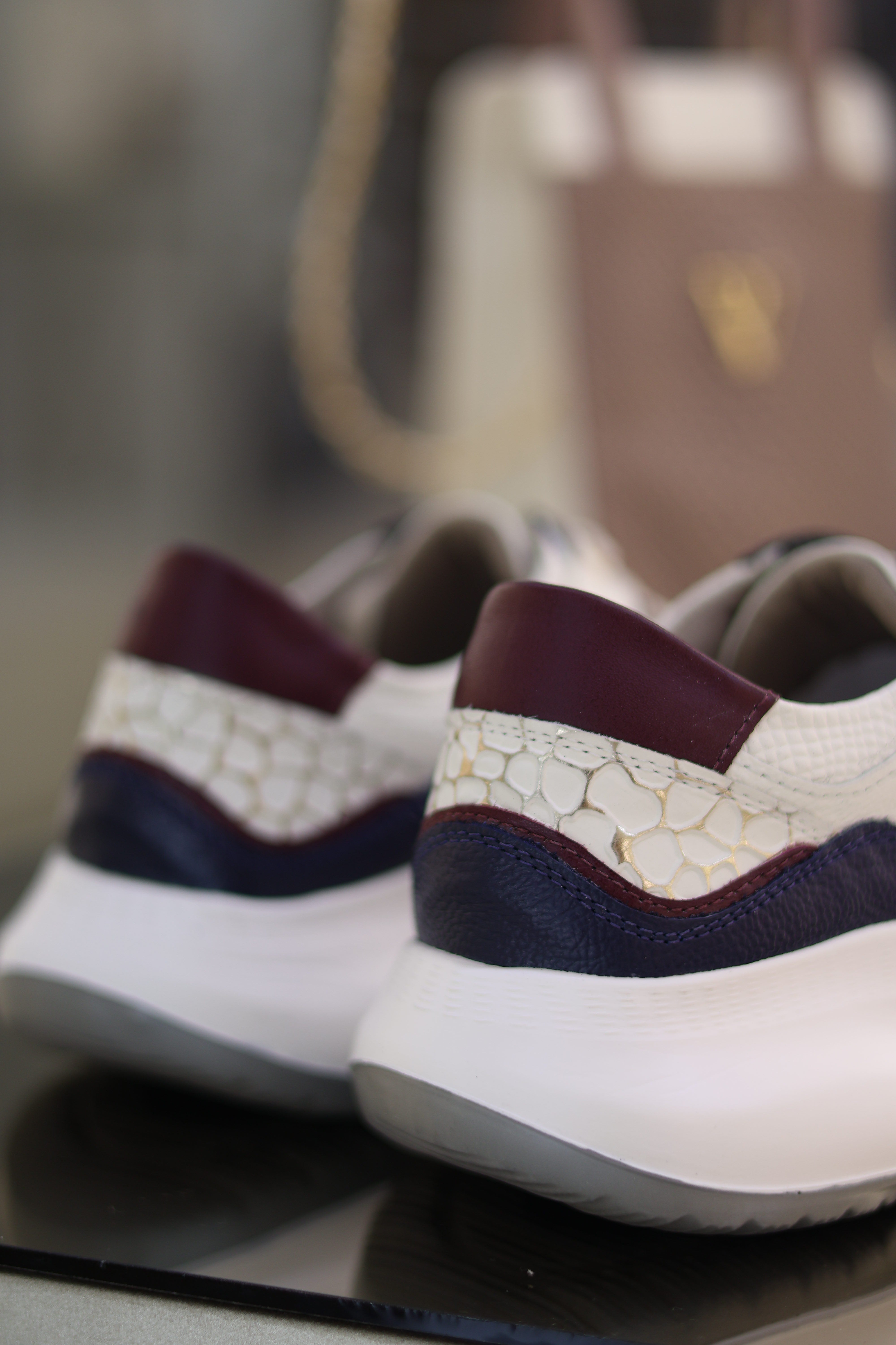 Tenis denver Azul por talco en cuero