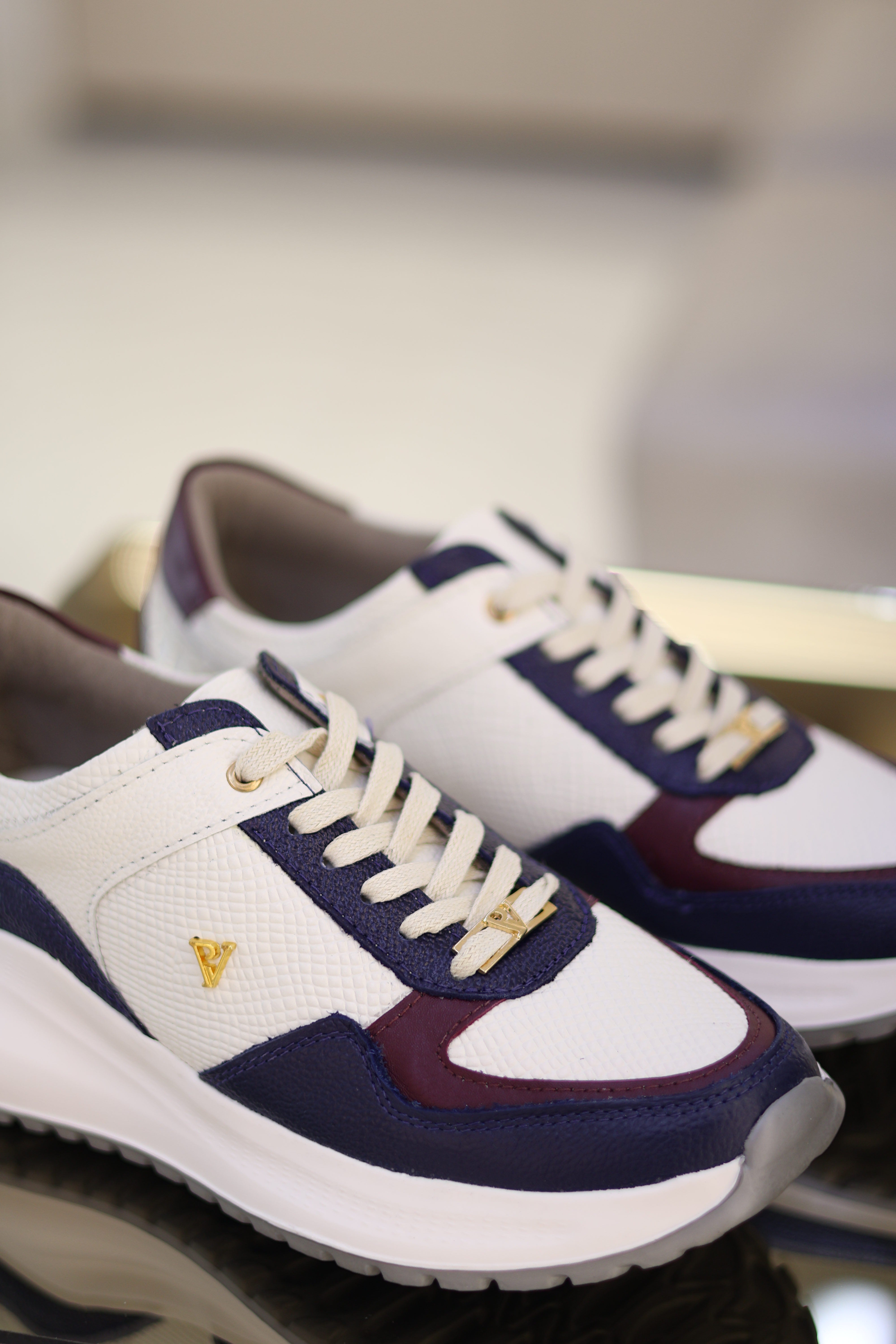 Tenis denver Azul por talco en cuero