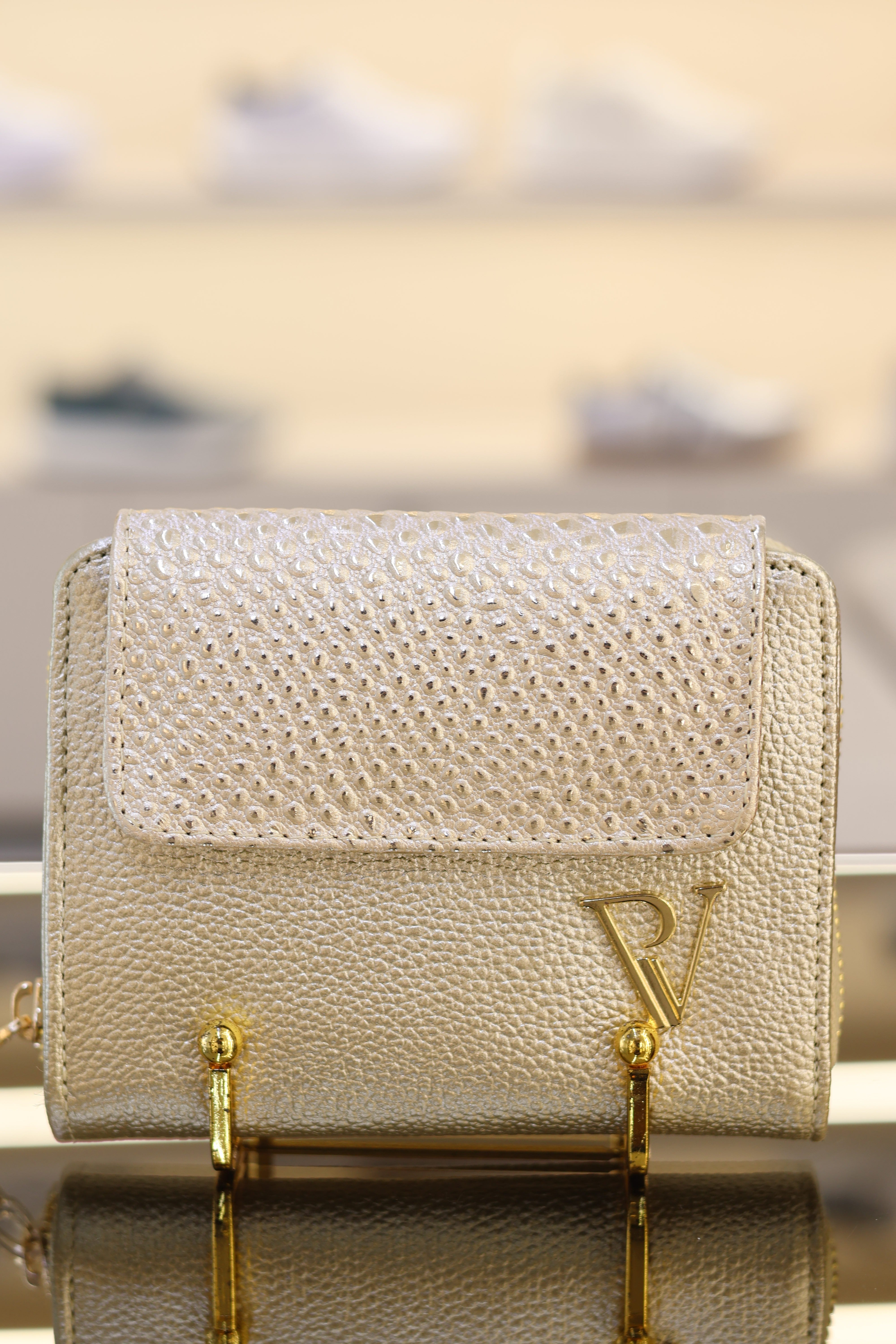 Billetera Champán en cuero