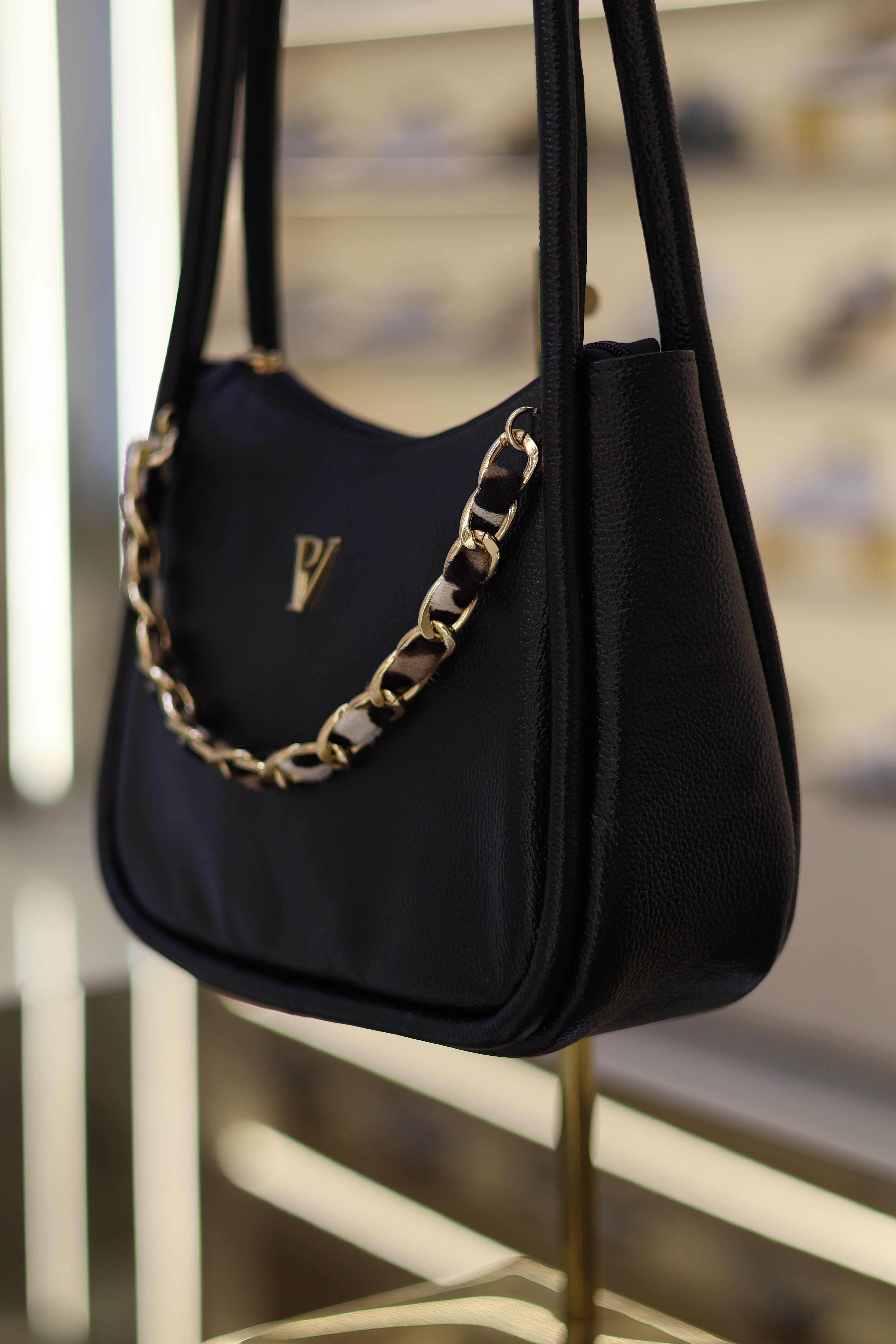 Bolso ally Negro en cuero