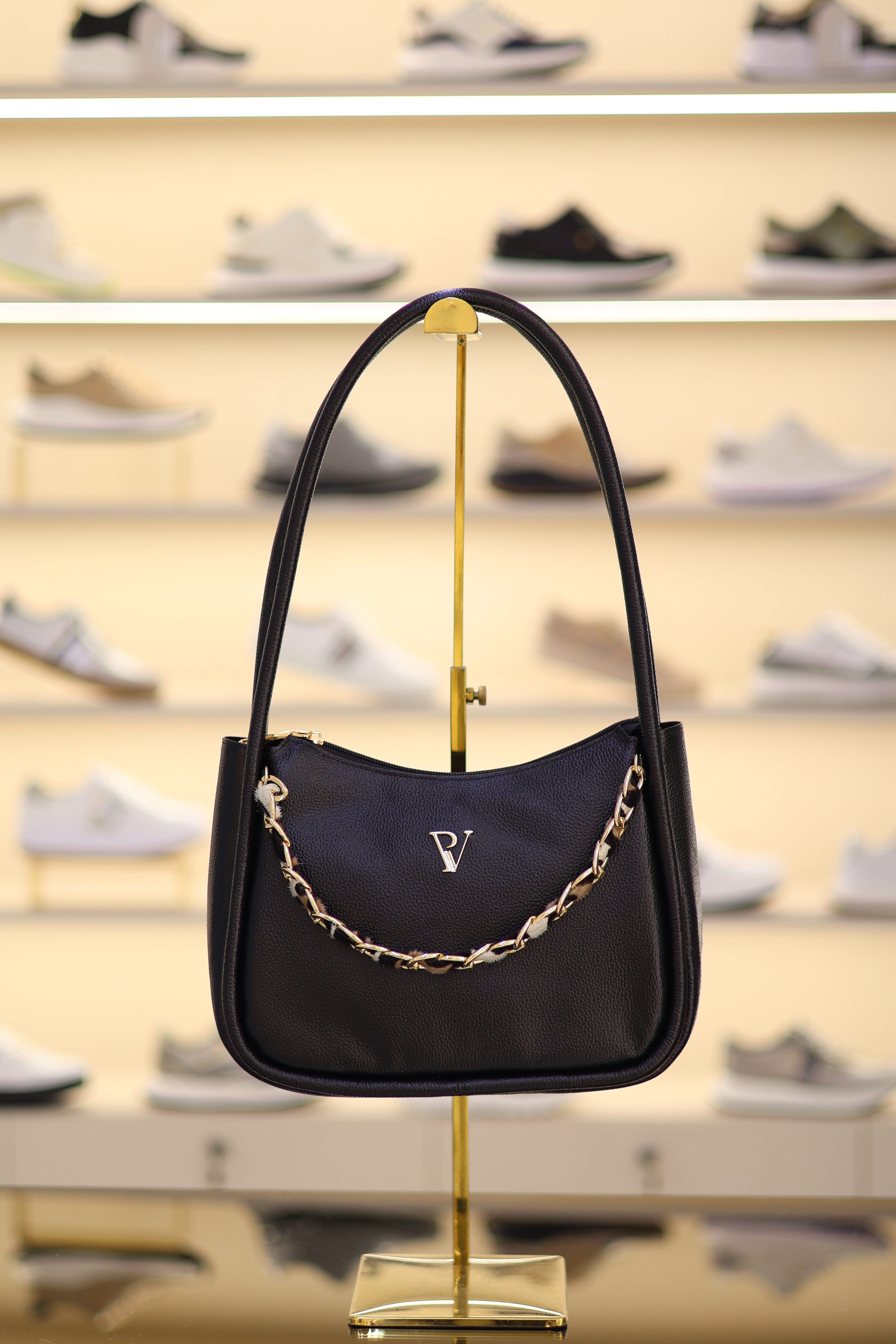 Bolso ally Negro en cuero