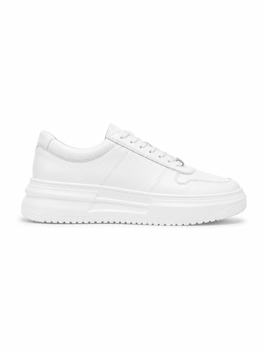 Tenis Enzo en cuero blanco para hombre - Paula Vélez - PAULA VELEZ