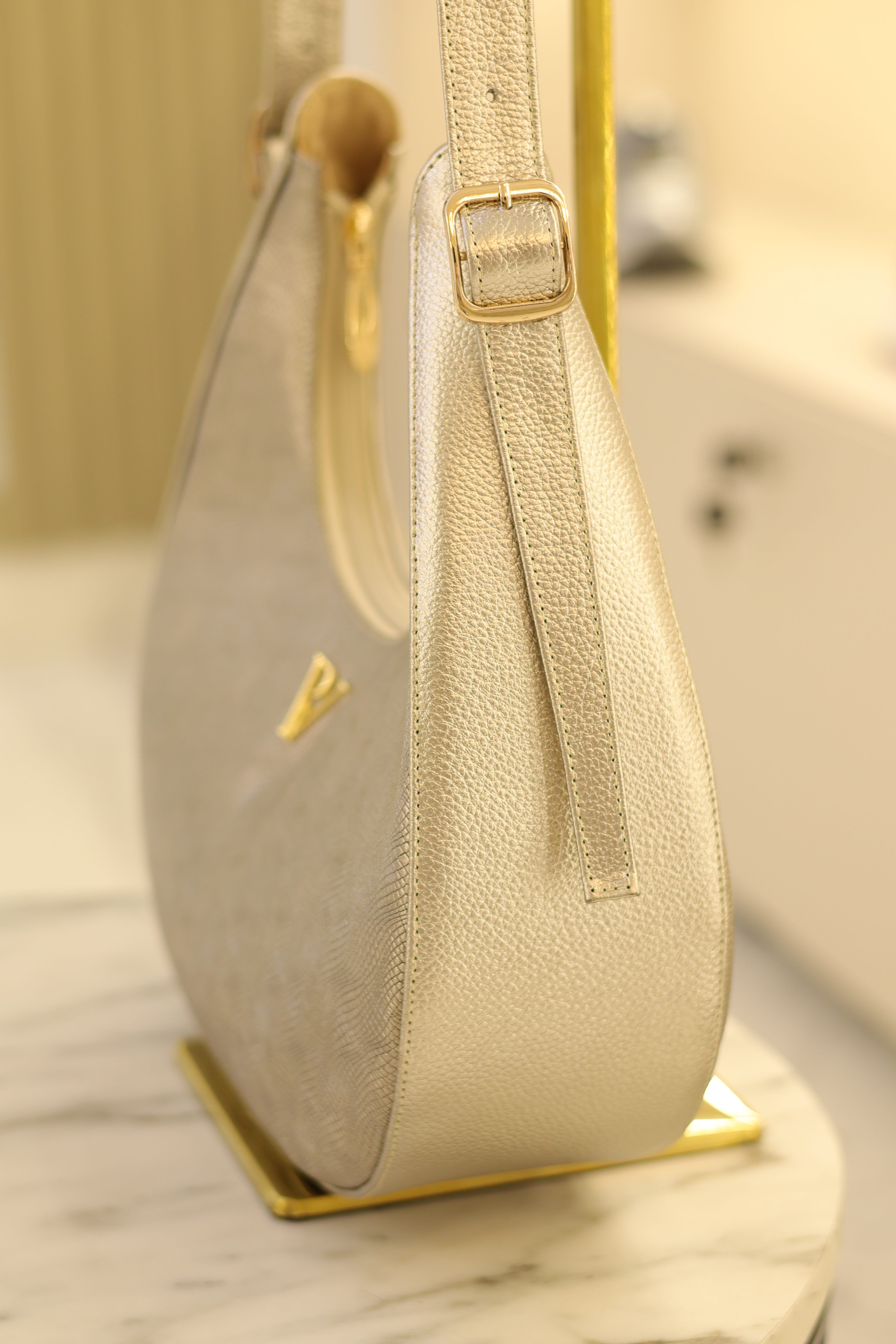 Bolso Luna Oro Ocre