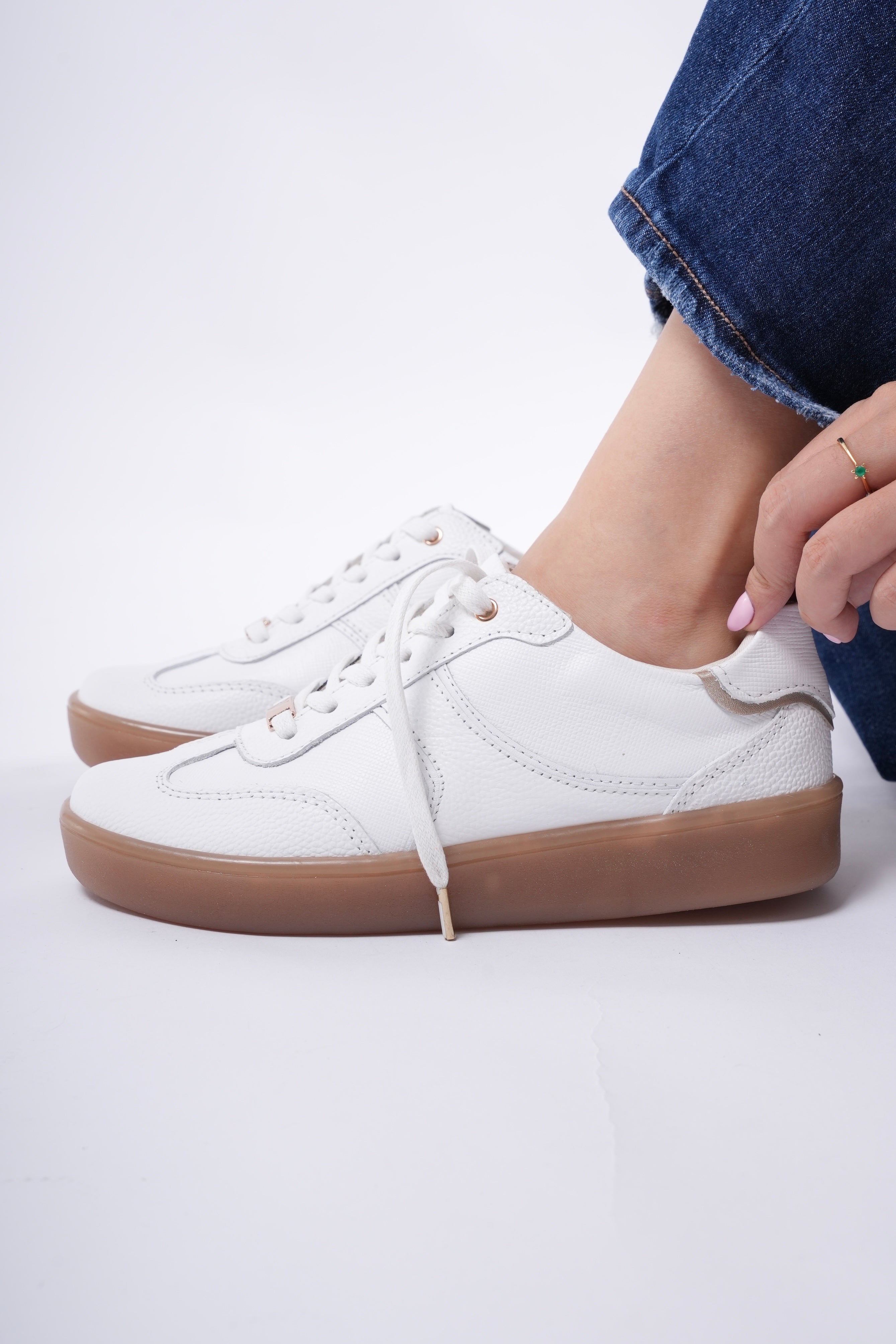 Tenis Milán Blanco Avatar en Cuero
