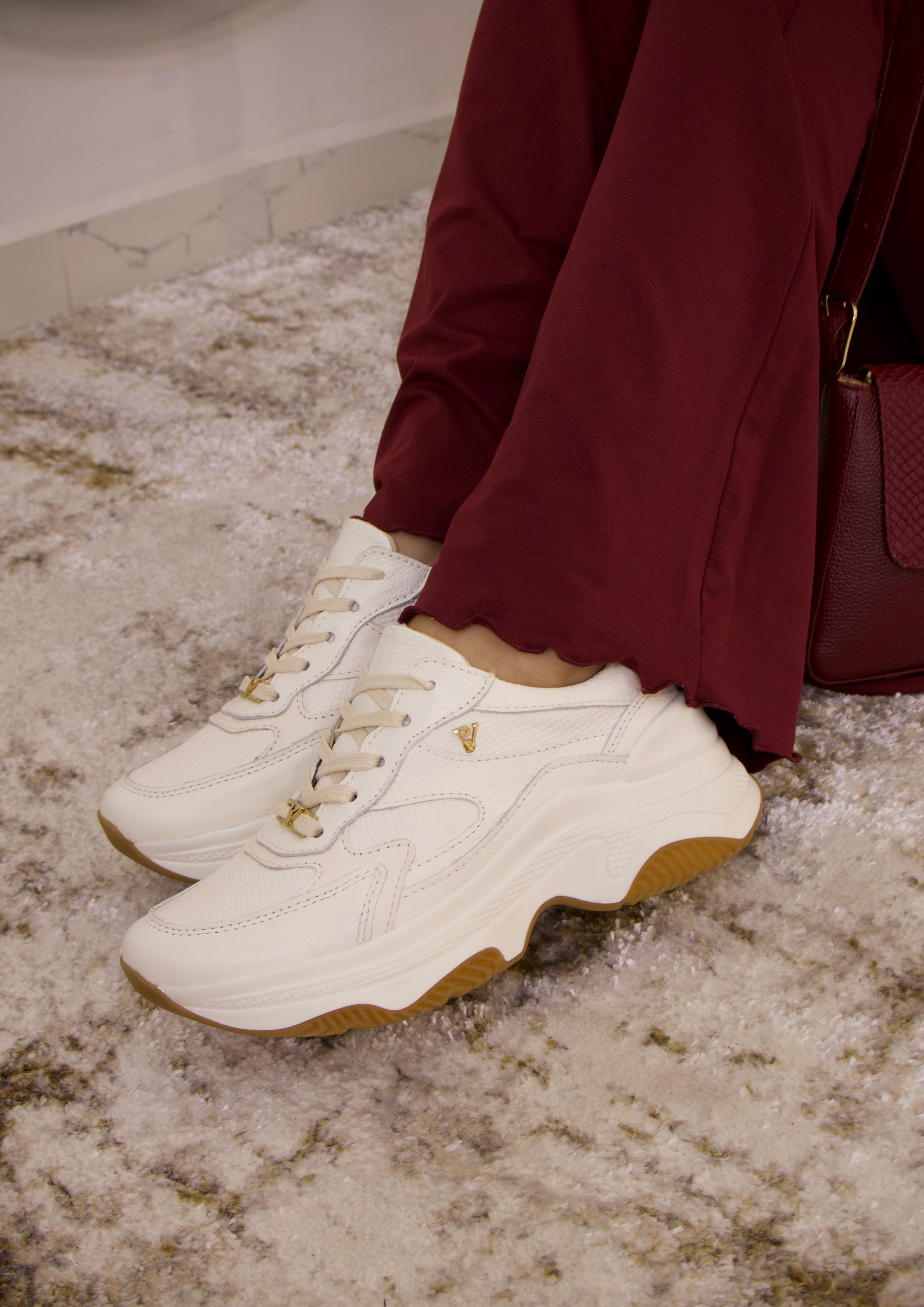 Tenis Samara Talco en cuero