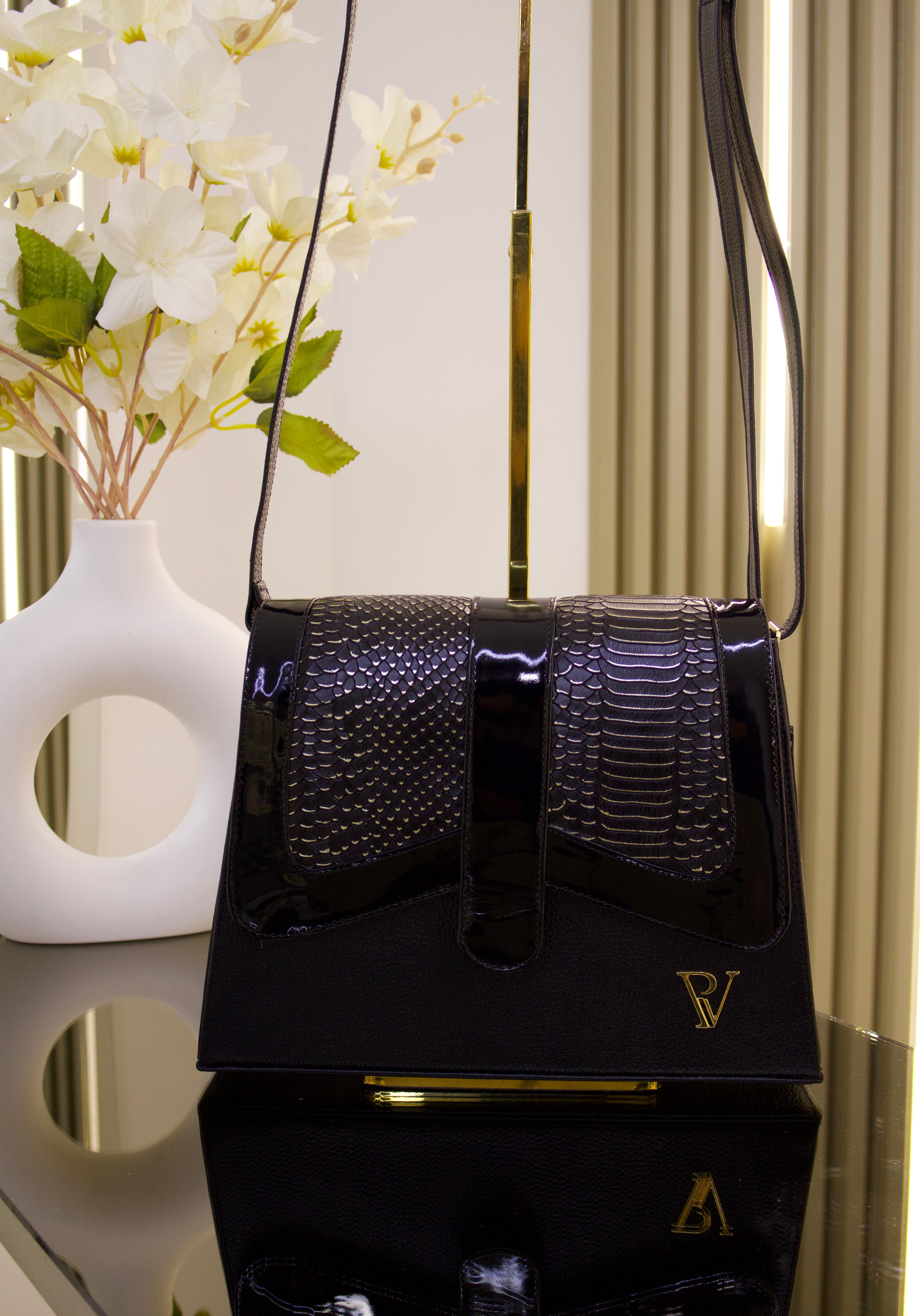 Bolso Aurora Negro en cuero