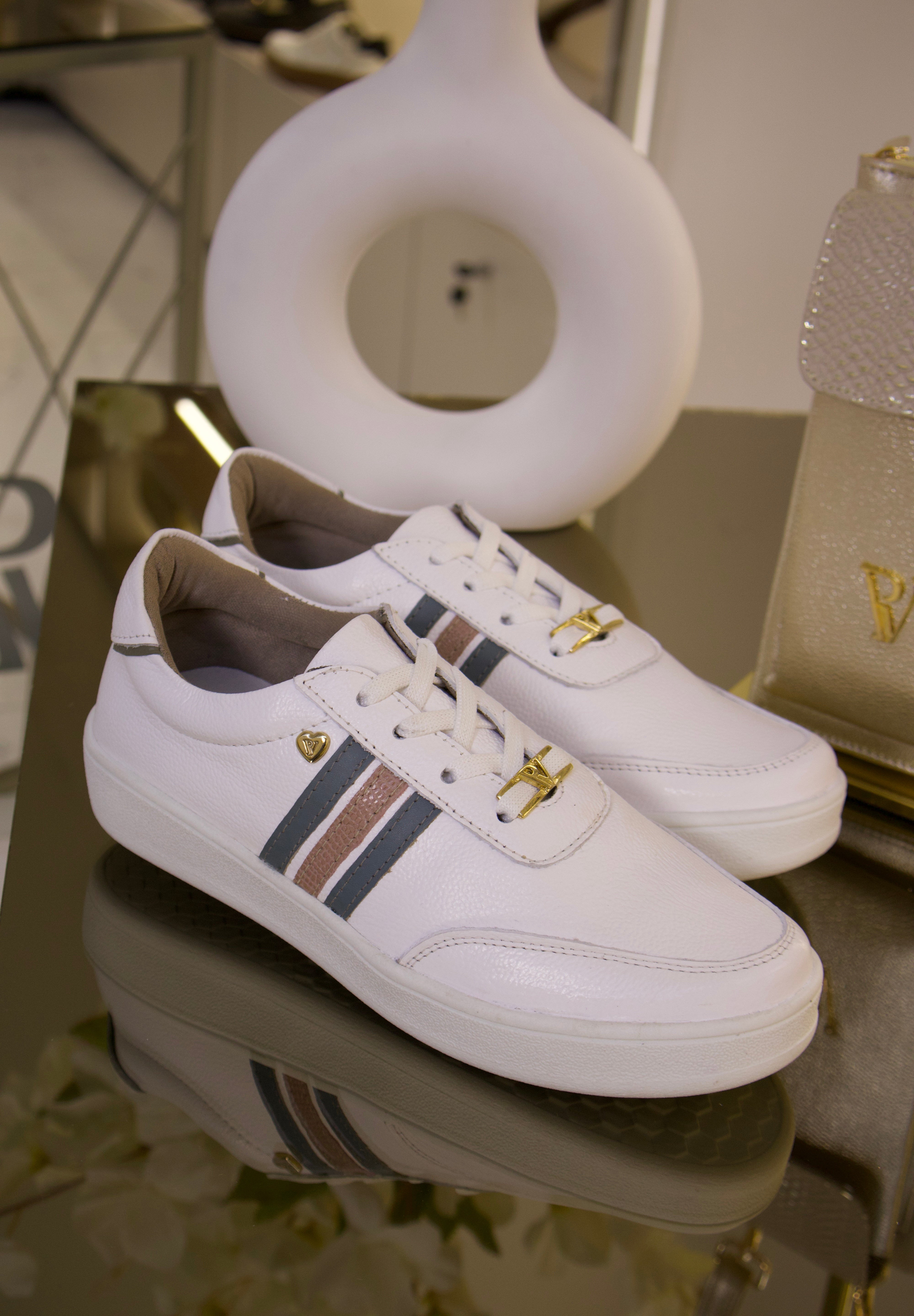 Tenis Oso Blanco en cuero