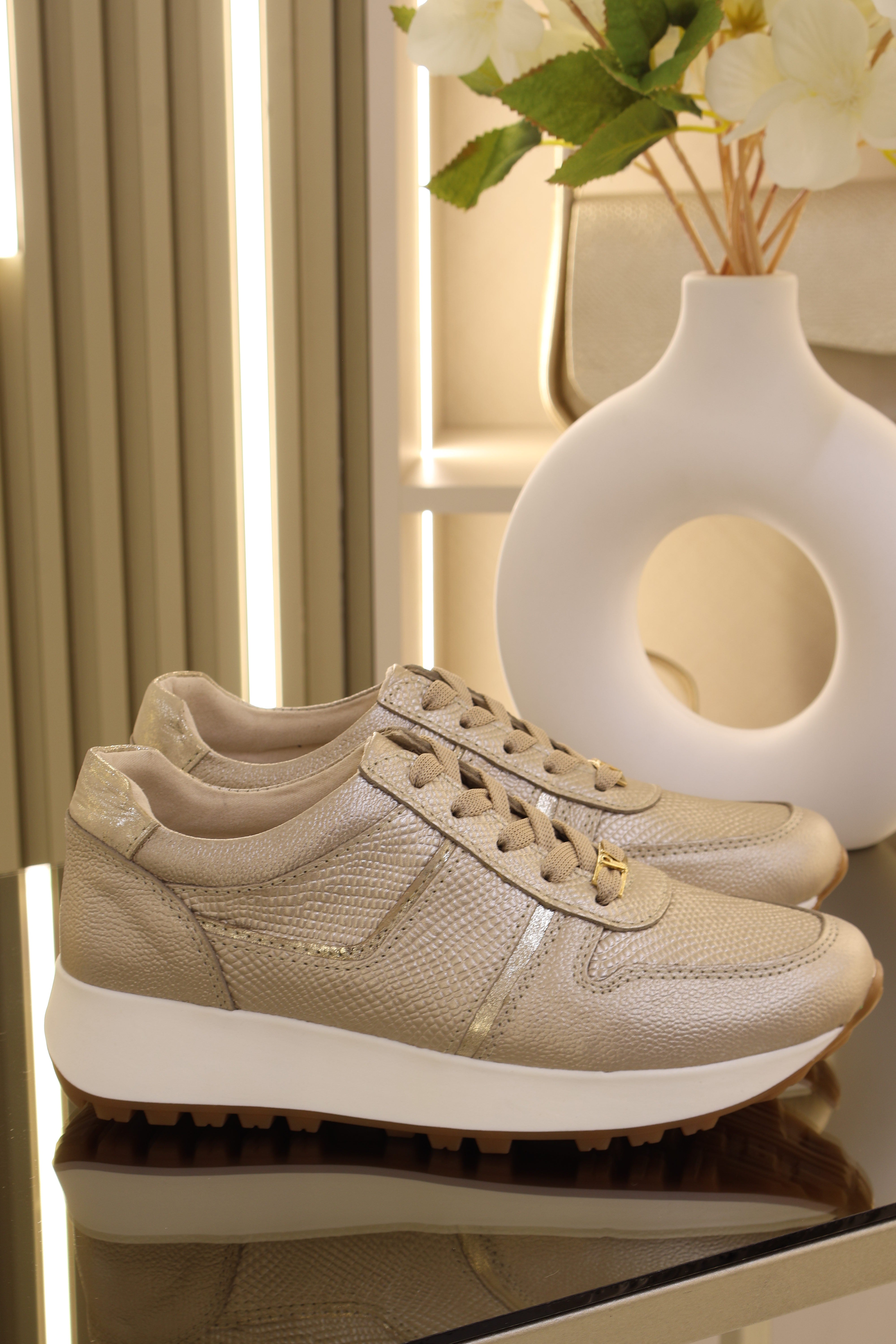 Tenis coco Champan Folia en cuero