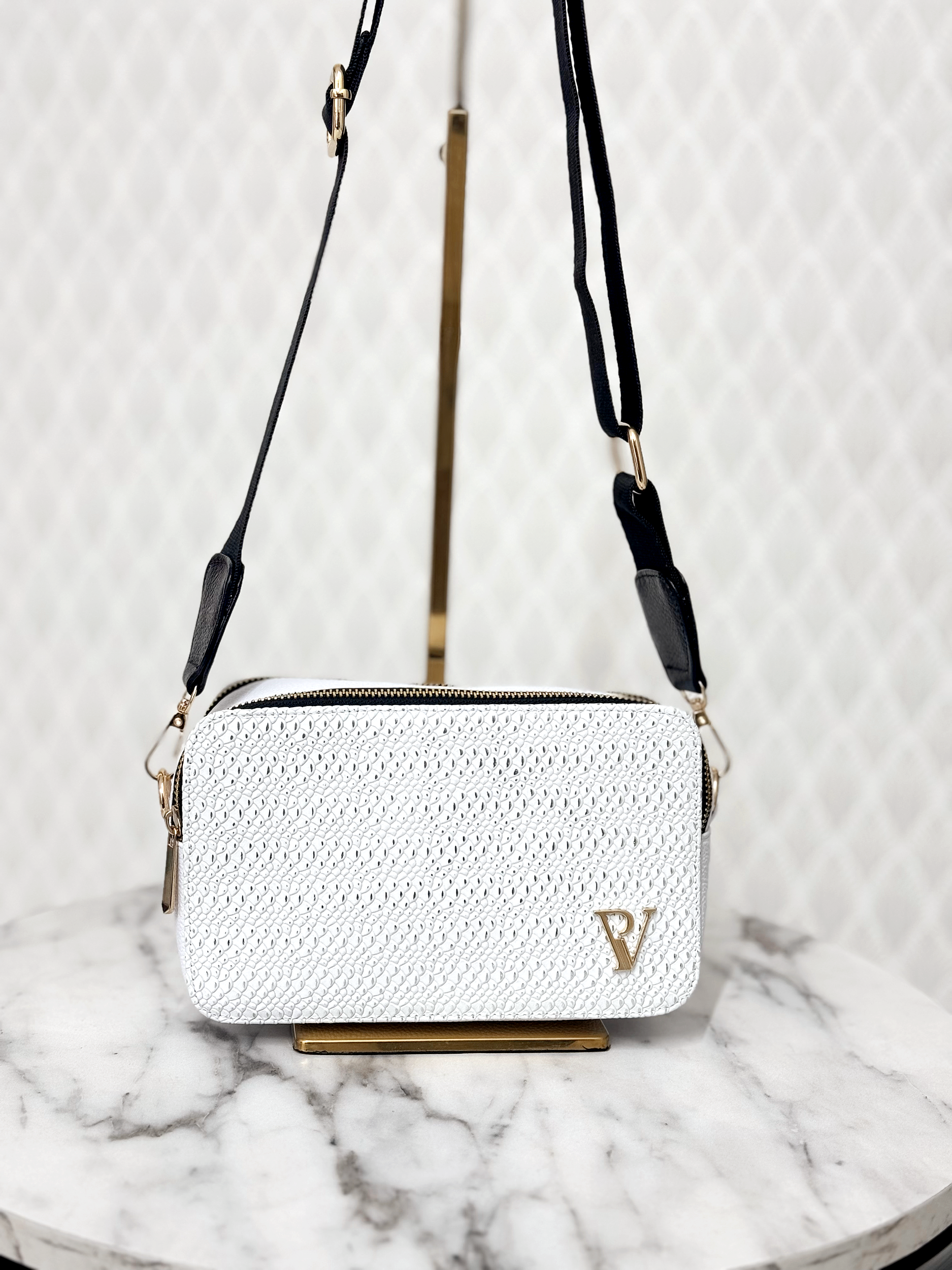 BOLSO EMILY EN CUERO BLANCO