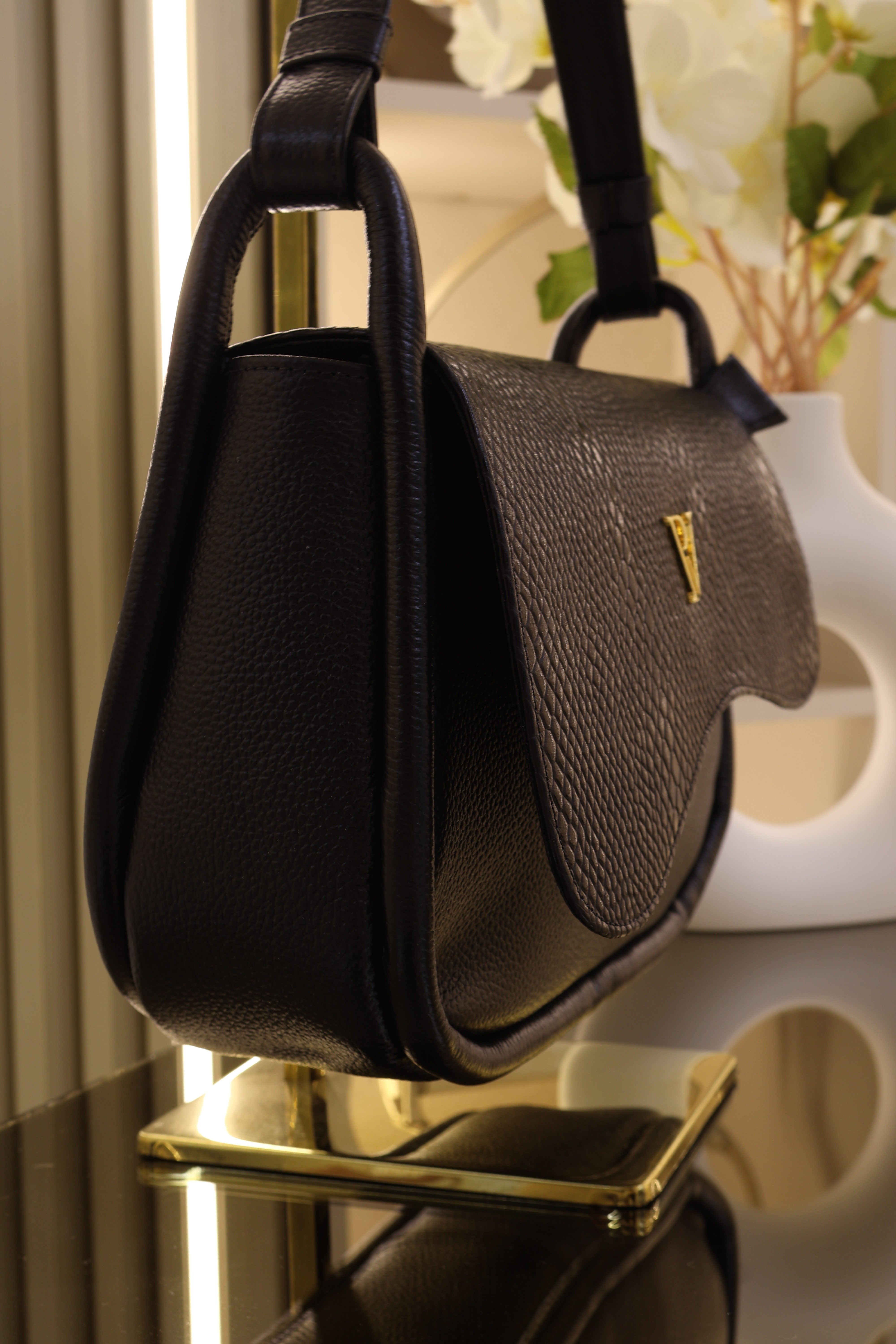 Bolso Moana en cuero Negro