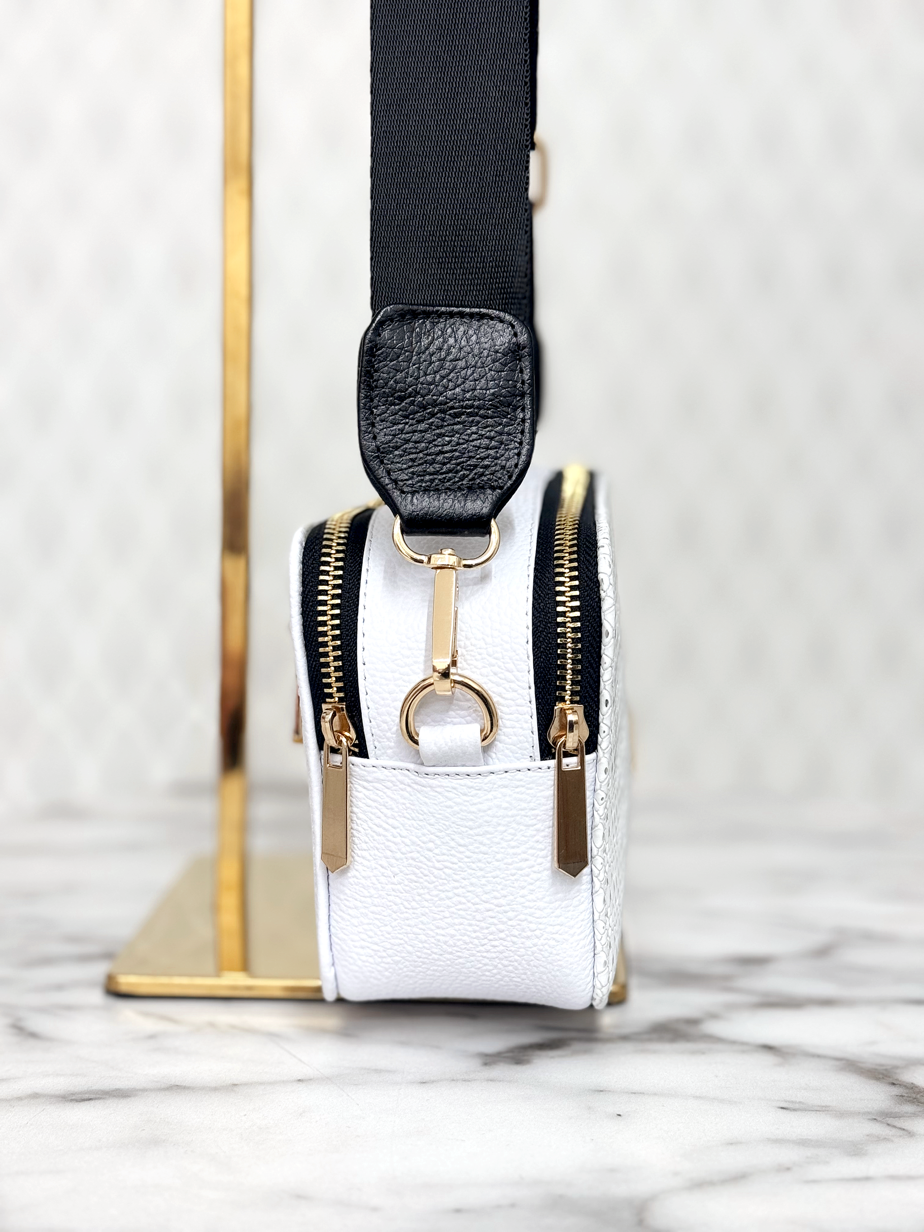 BOLSO EMILY EN CUERO BLANCO