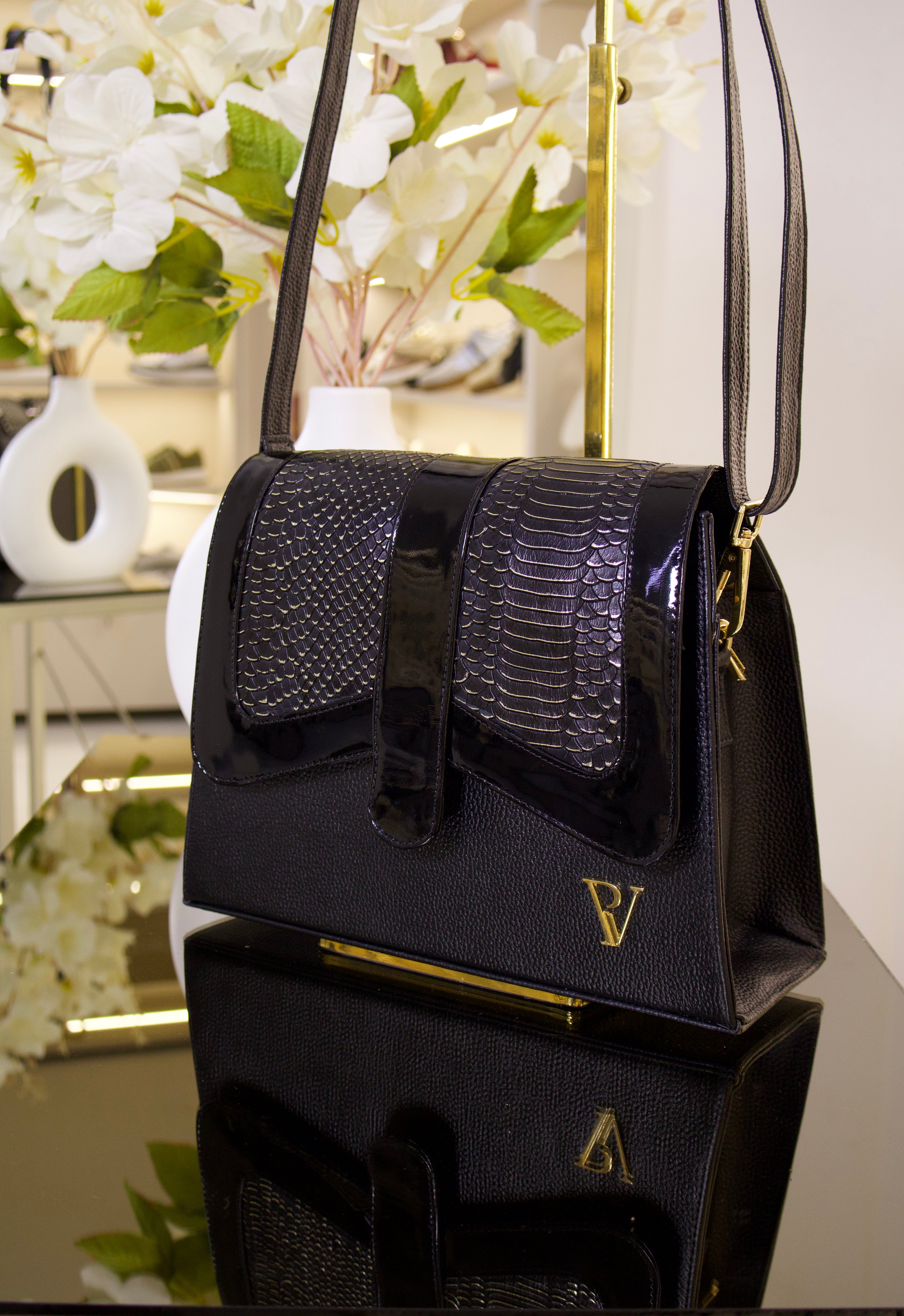 Bolso Aurora Negro en cuero