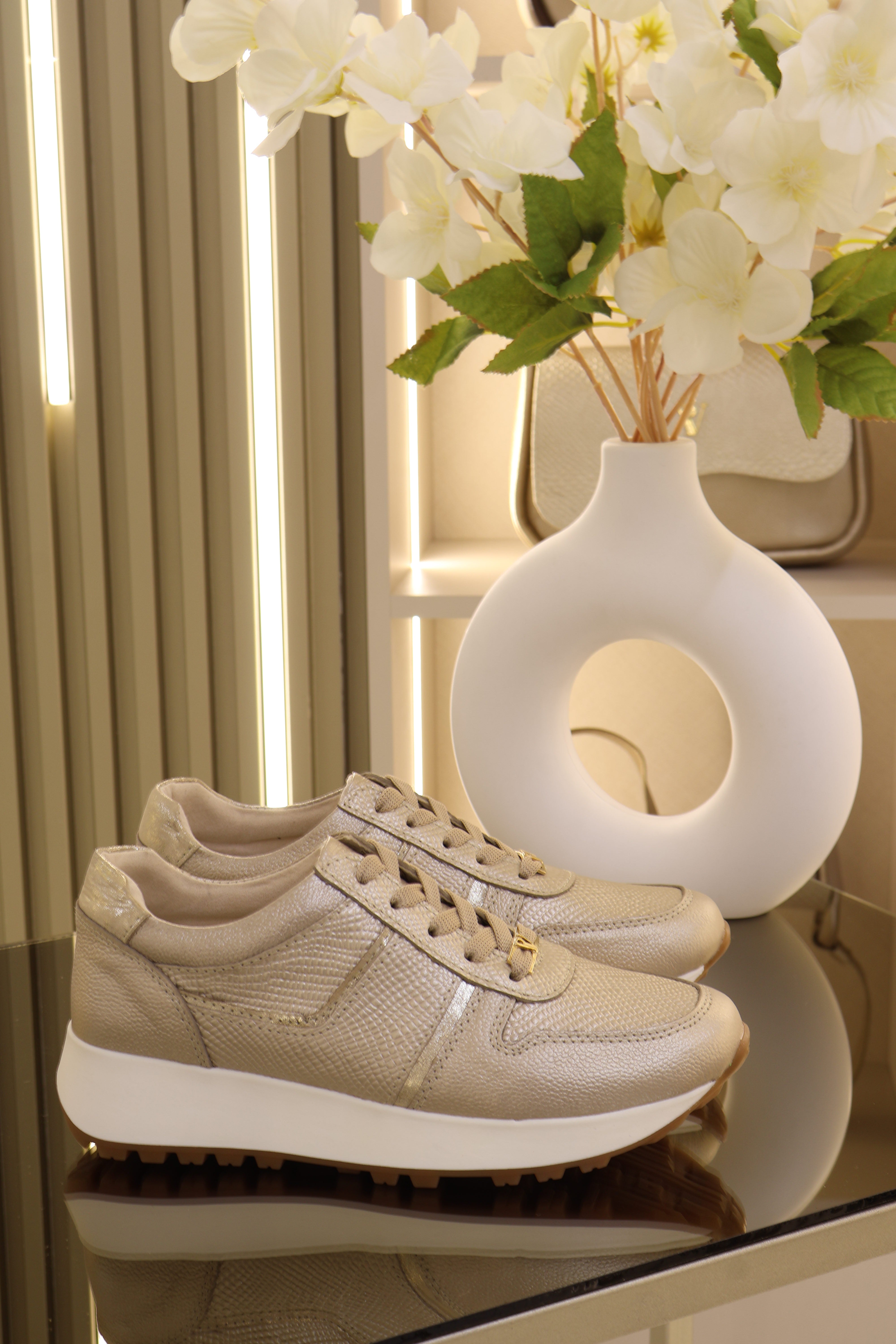 Tenis coco Champan Folia en cuero