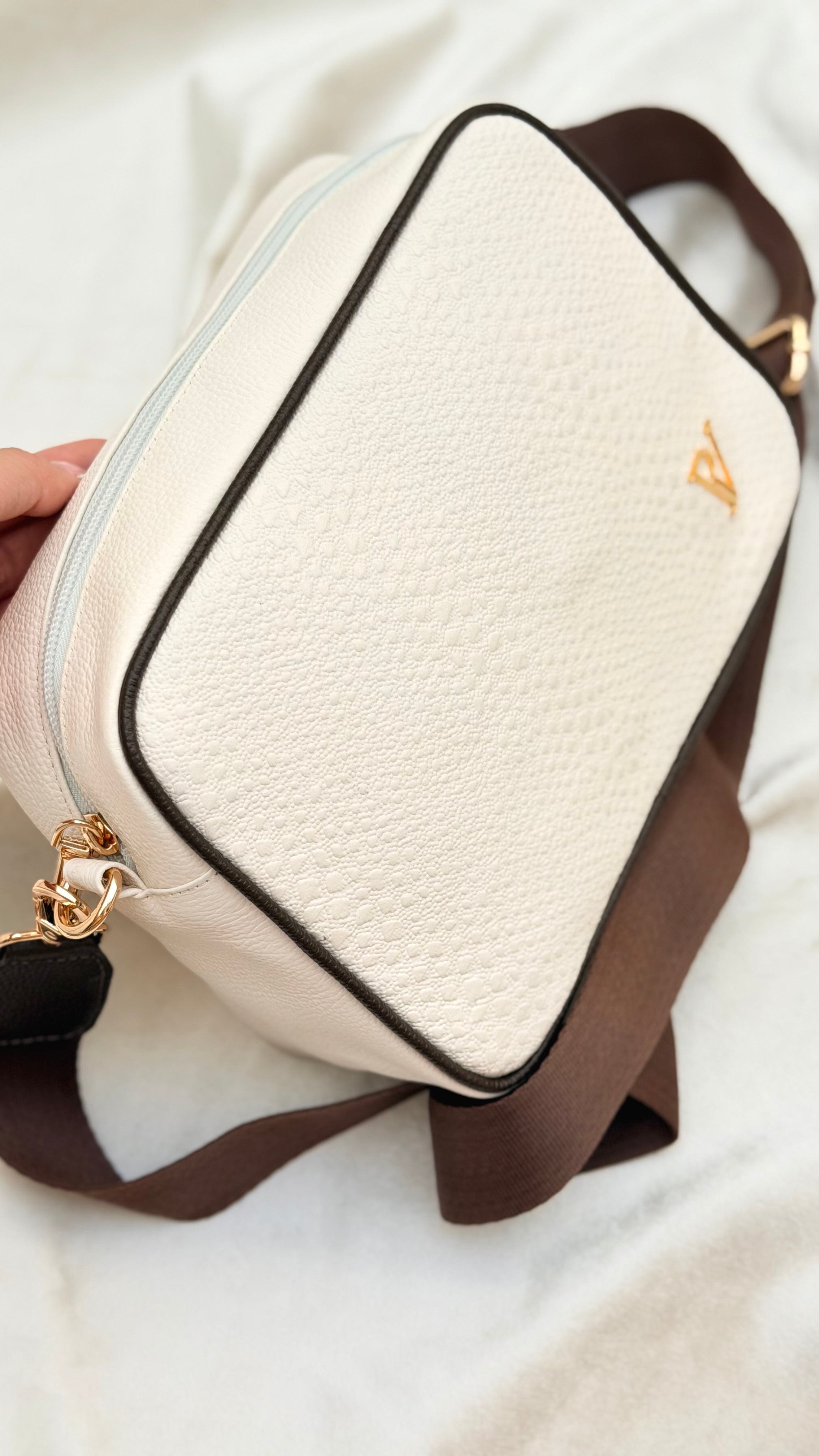 Bolso Emma Talco Vivo Café en Cuero