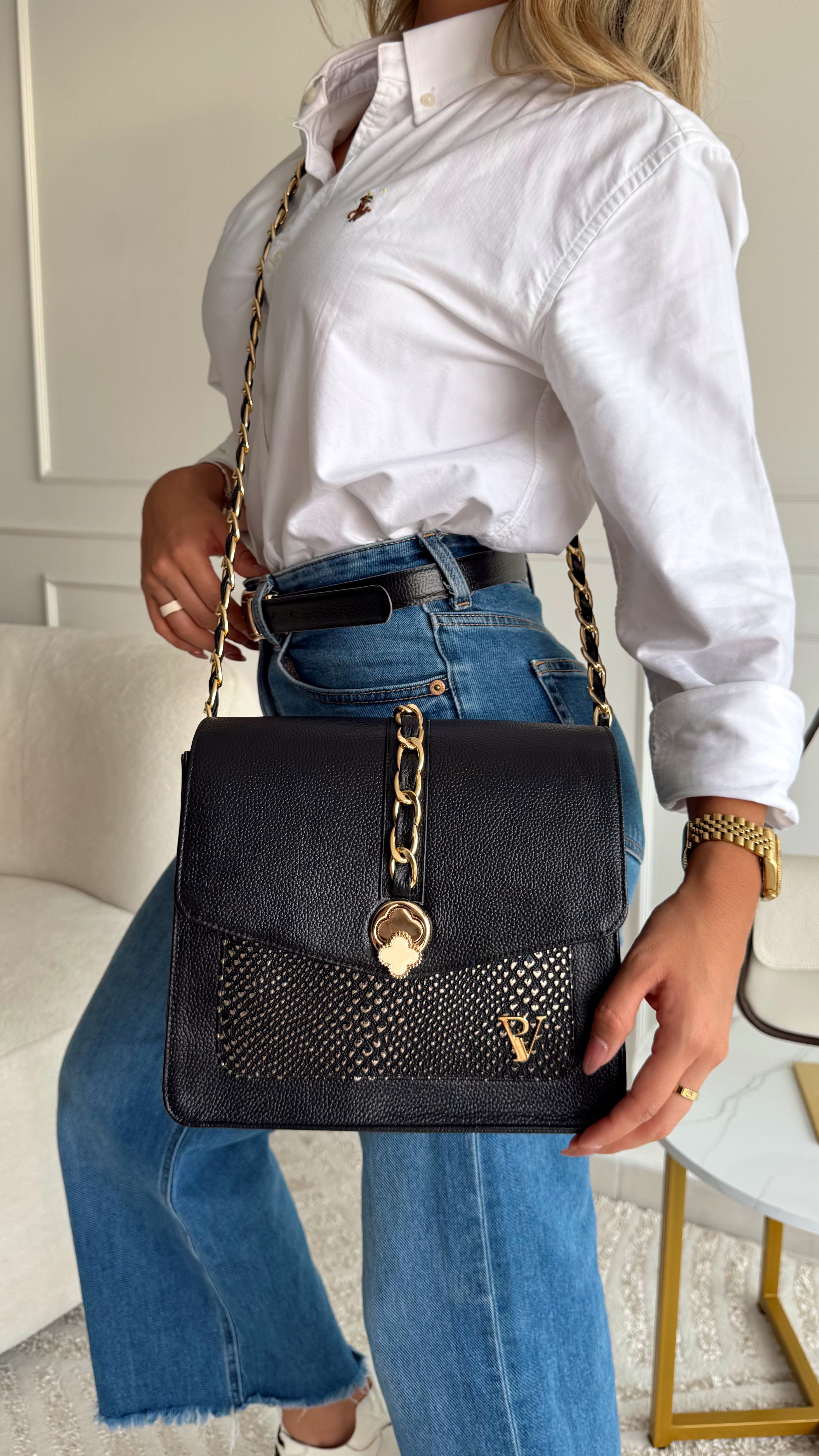 Bolso en cuero Sophie Negro