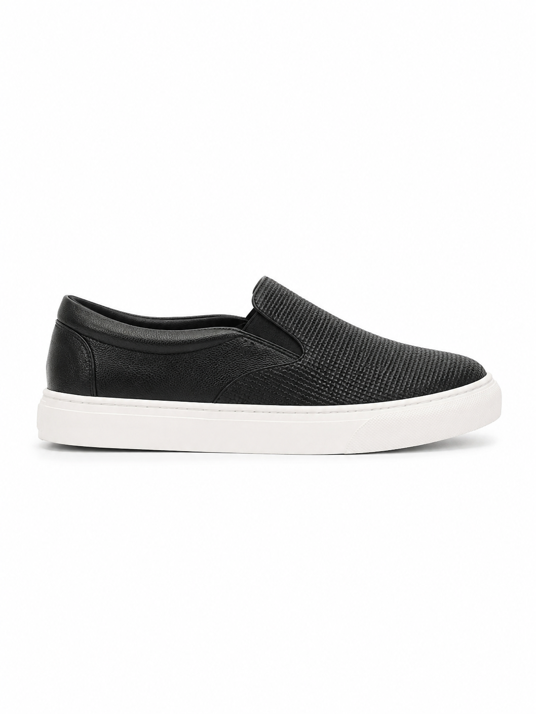Tenis de hombre Lecco en cuero NEGRO