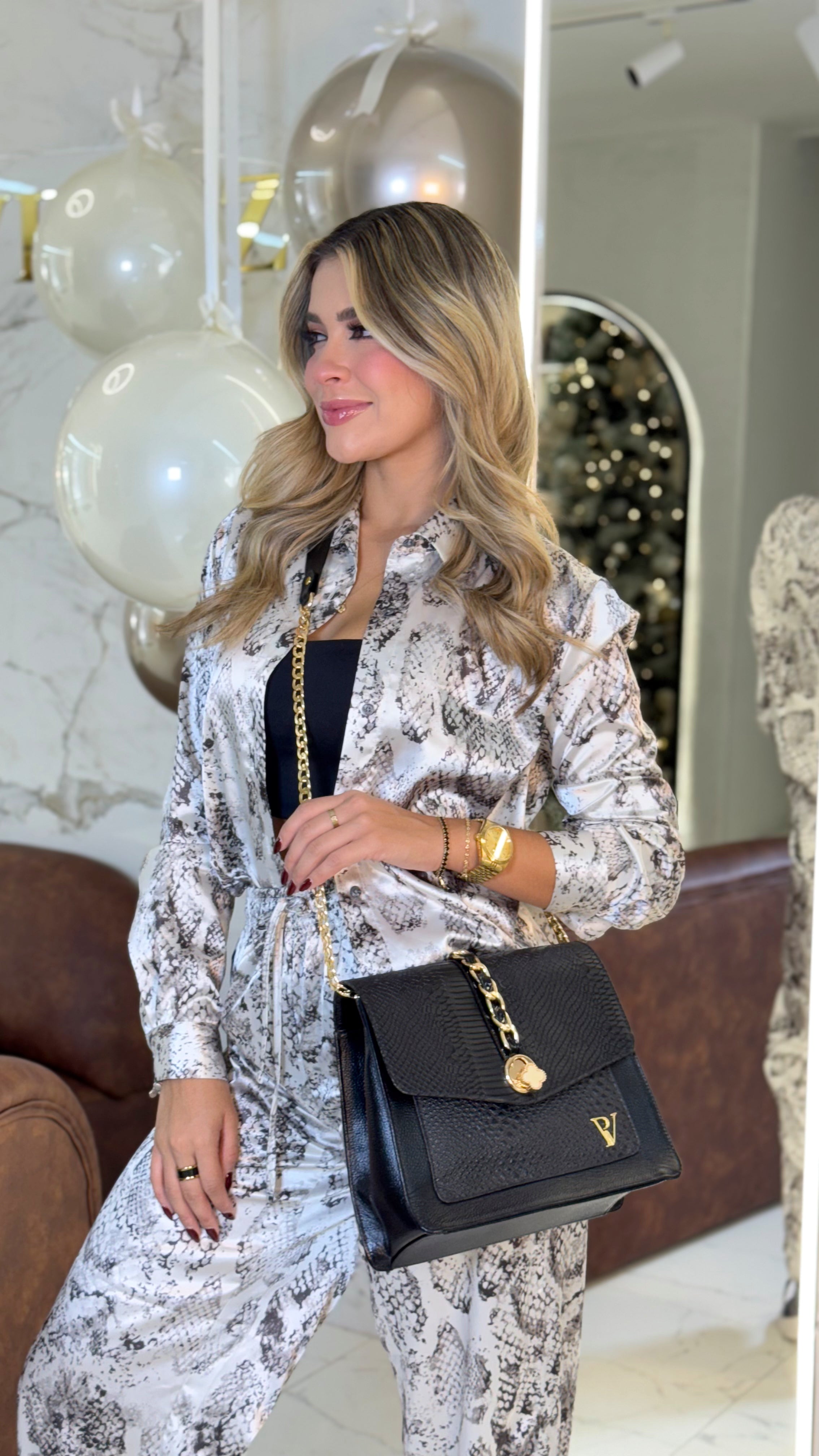 Bolso en cuero Sophie Negro