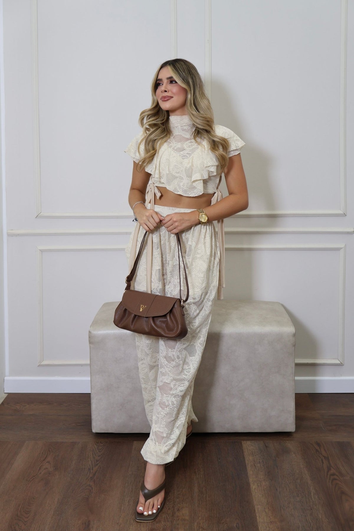 Bolso Adara en Cuero Café - PAULA VELEZ