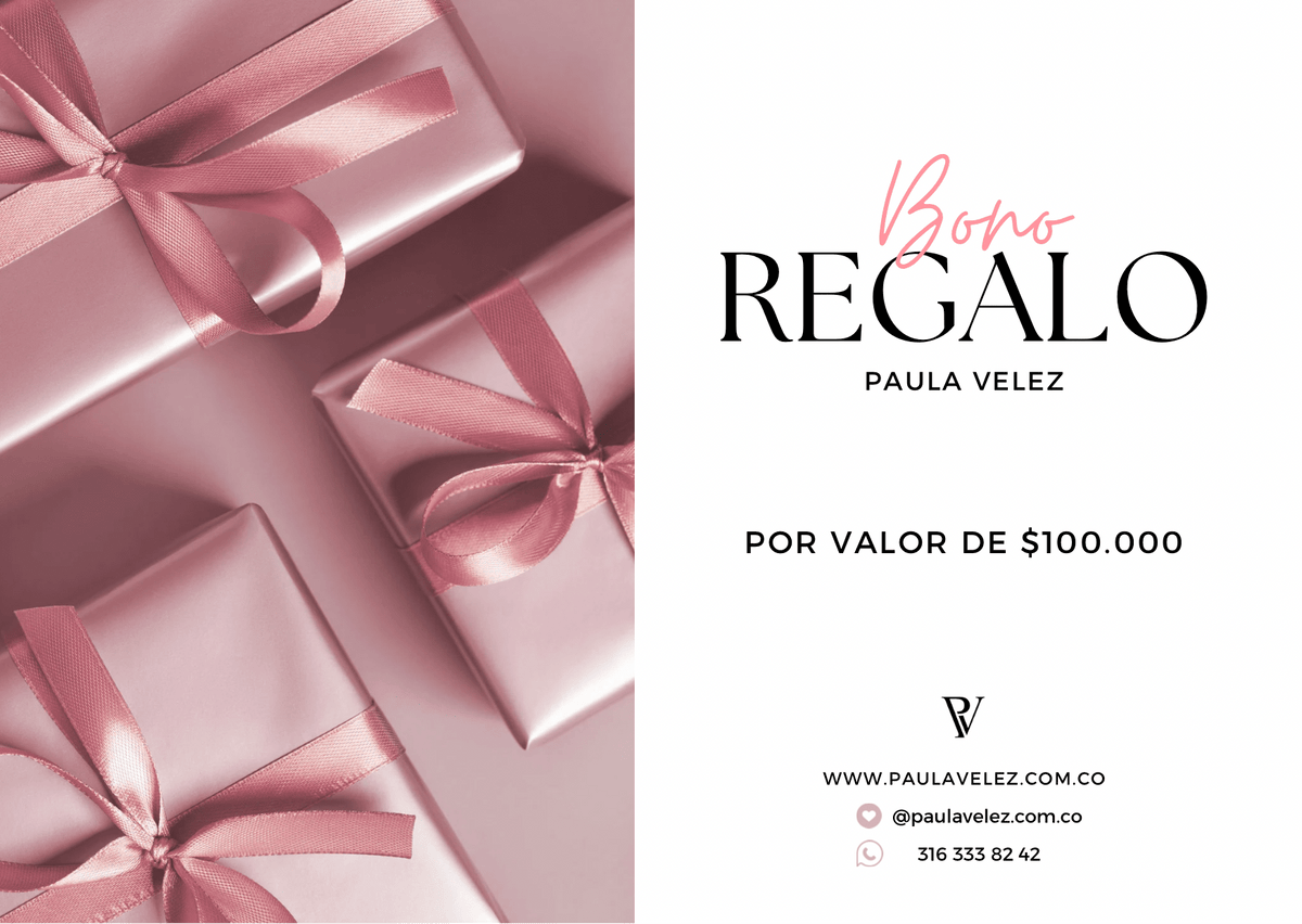 Bono regalo paula velez - PAULA VELEZ