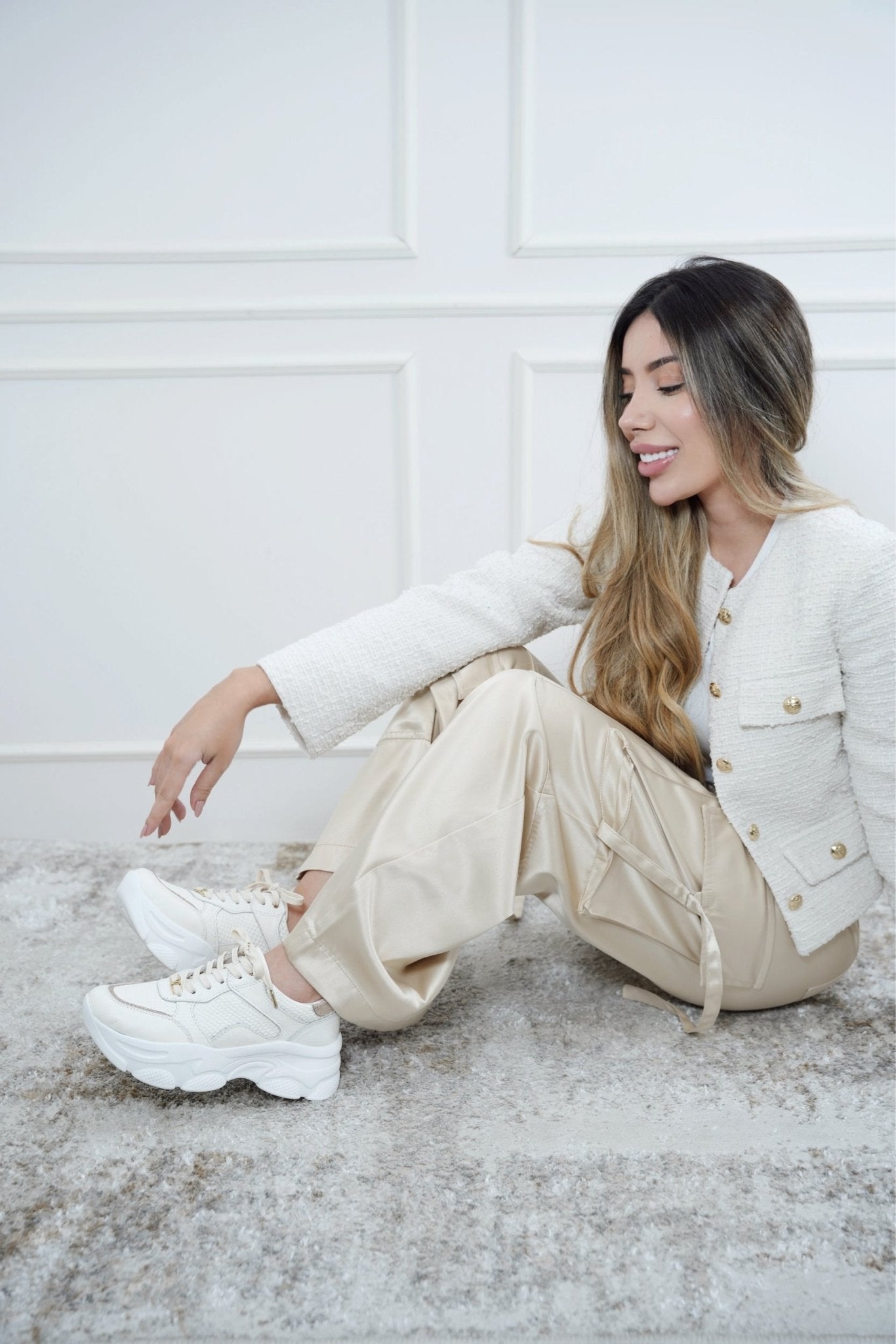 Kendall Talco Tenis en Cuero - PAULA VELEZ