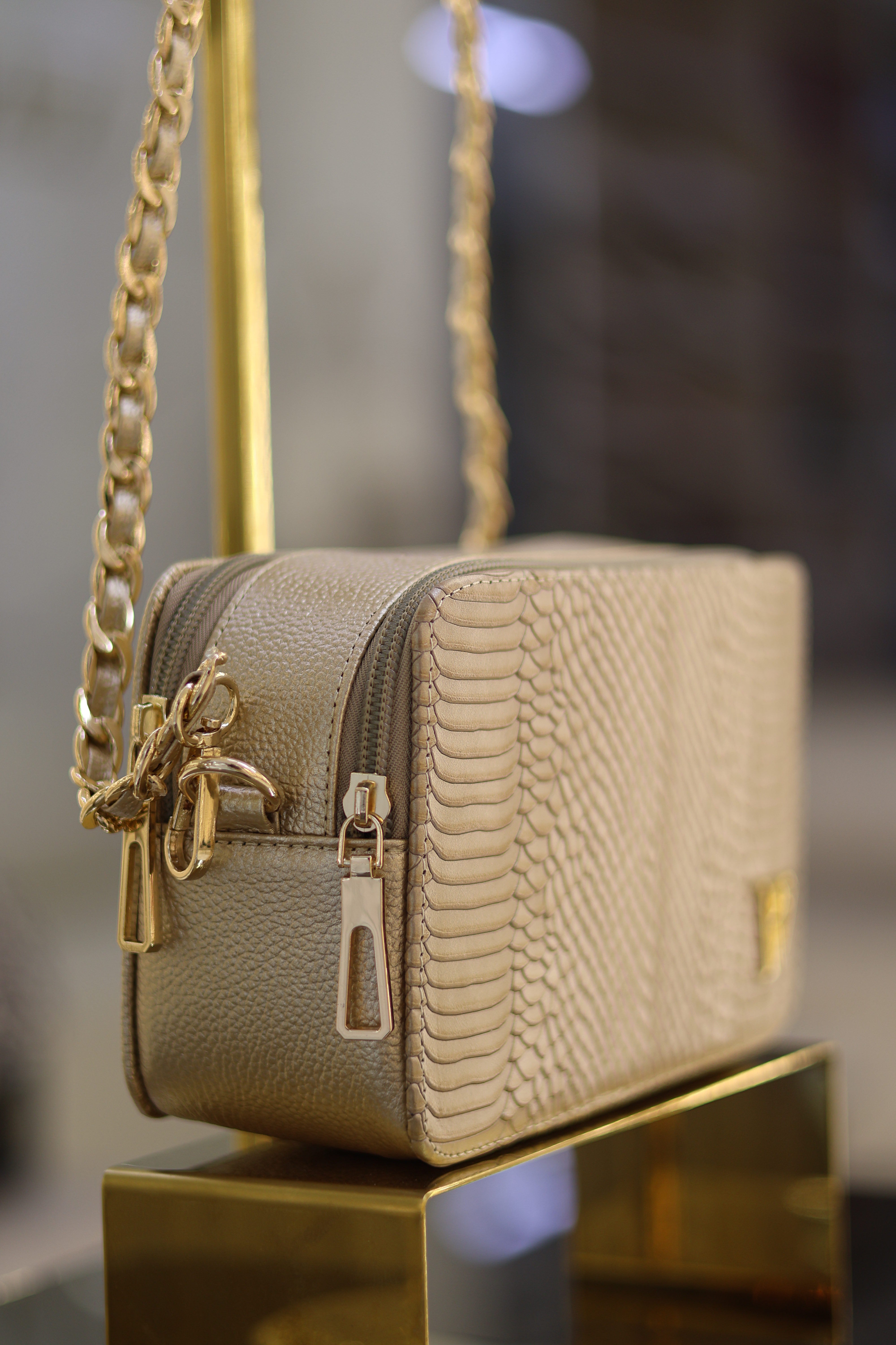 Bolso Emily Champán en cuero