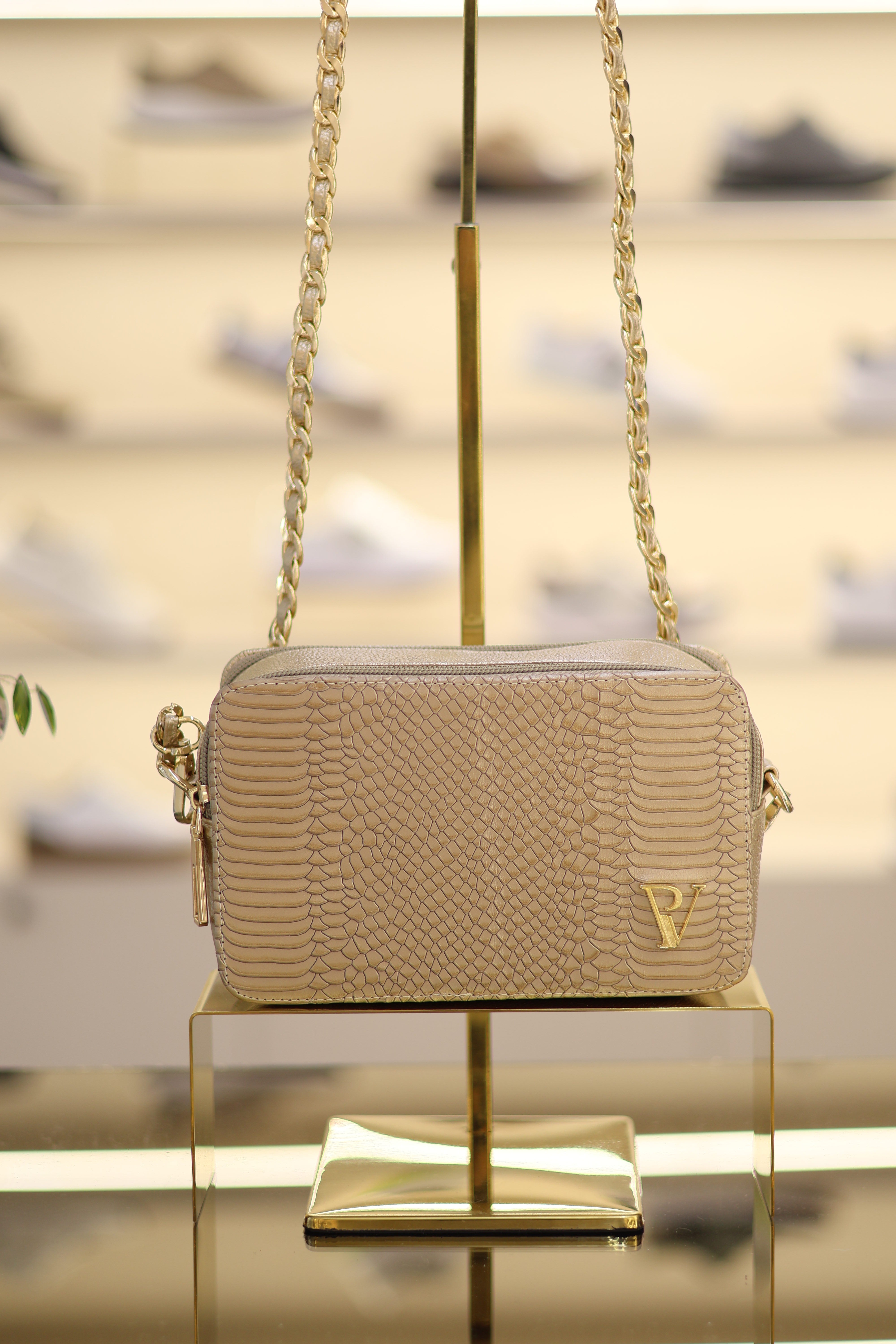 Bolso Emily Champán en cuero