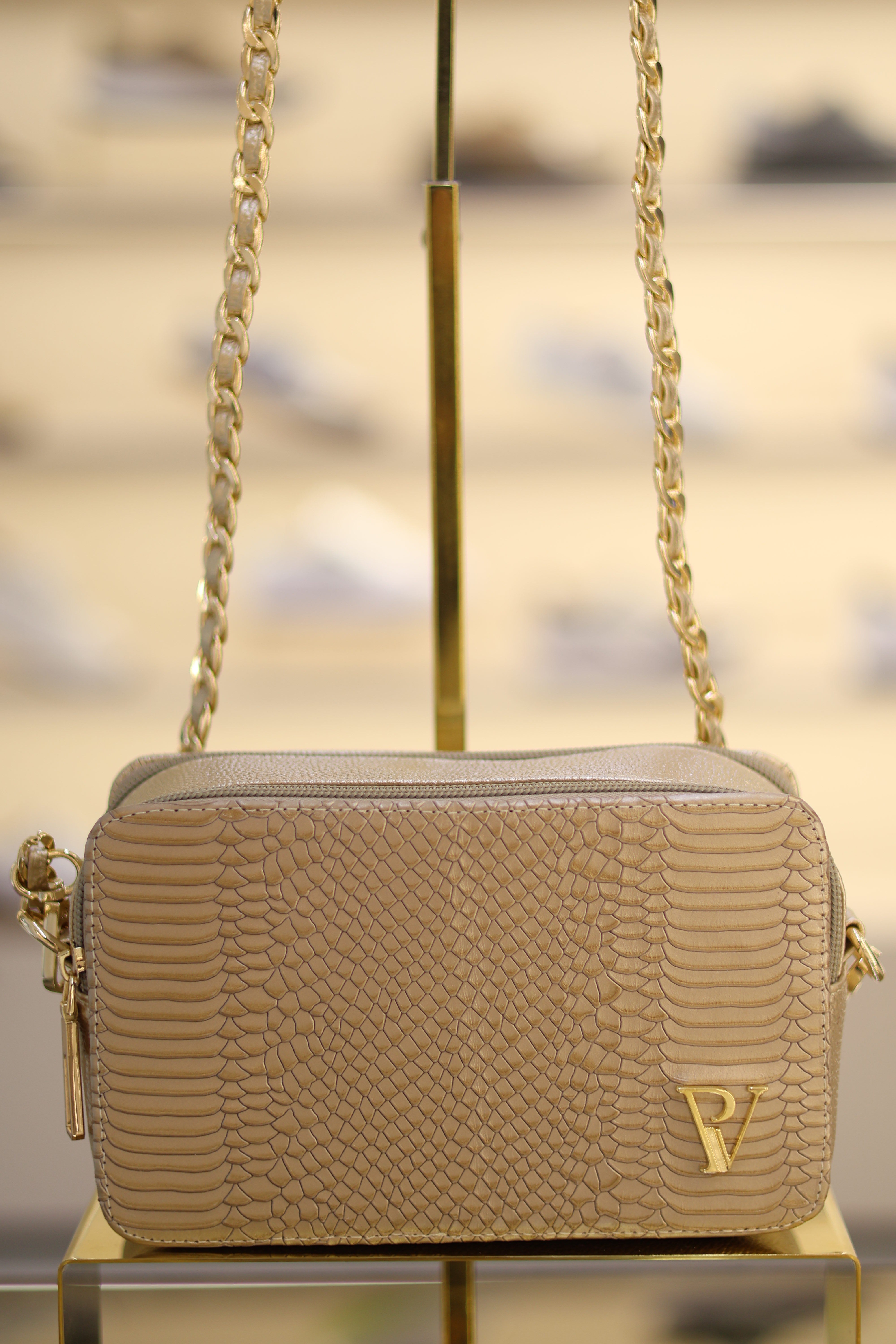 Bolso Emily Champán en cuero