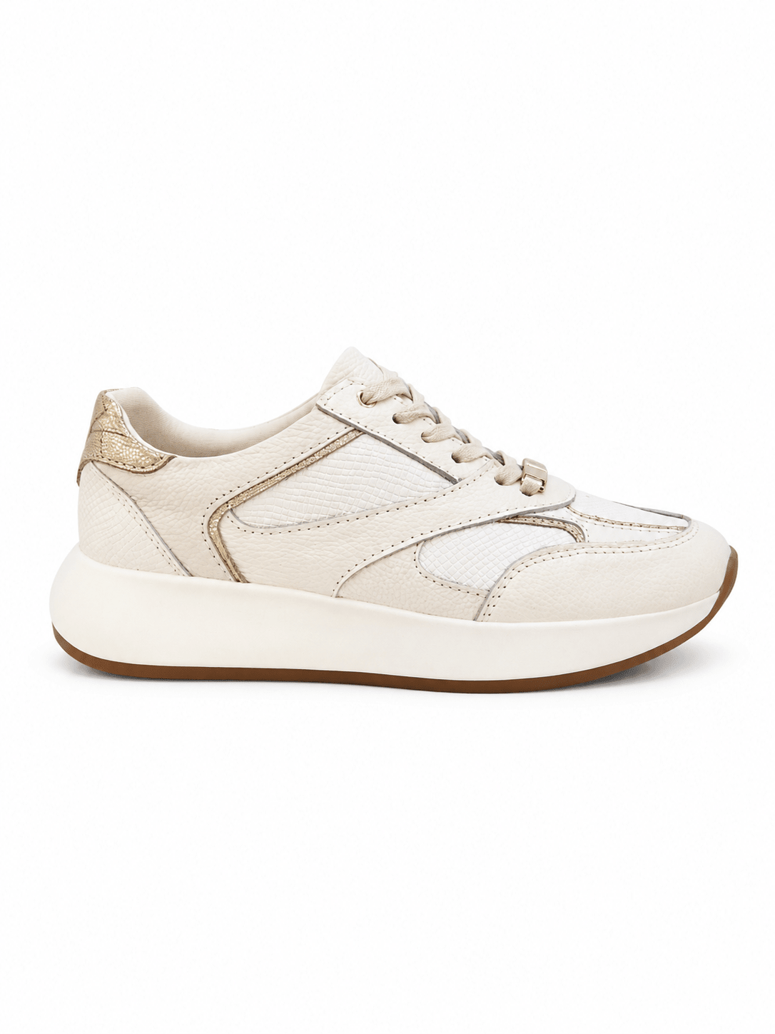 Tenis Boreal Marfil en Cuero Munich - PAULA VELEZ